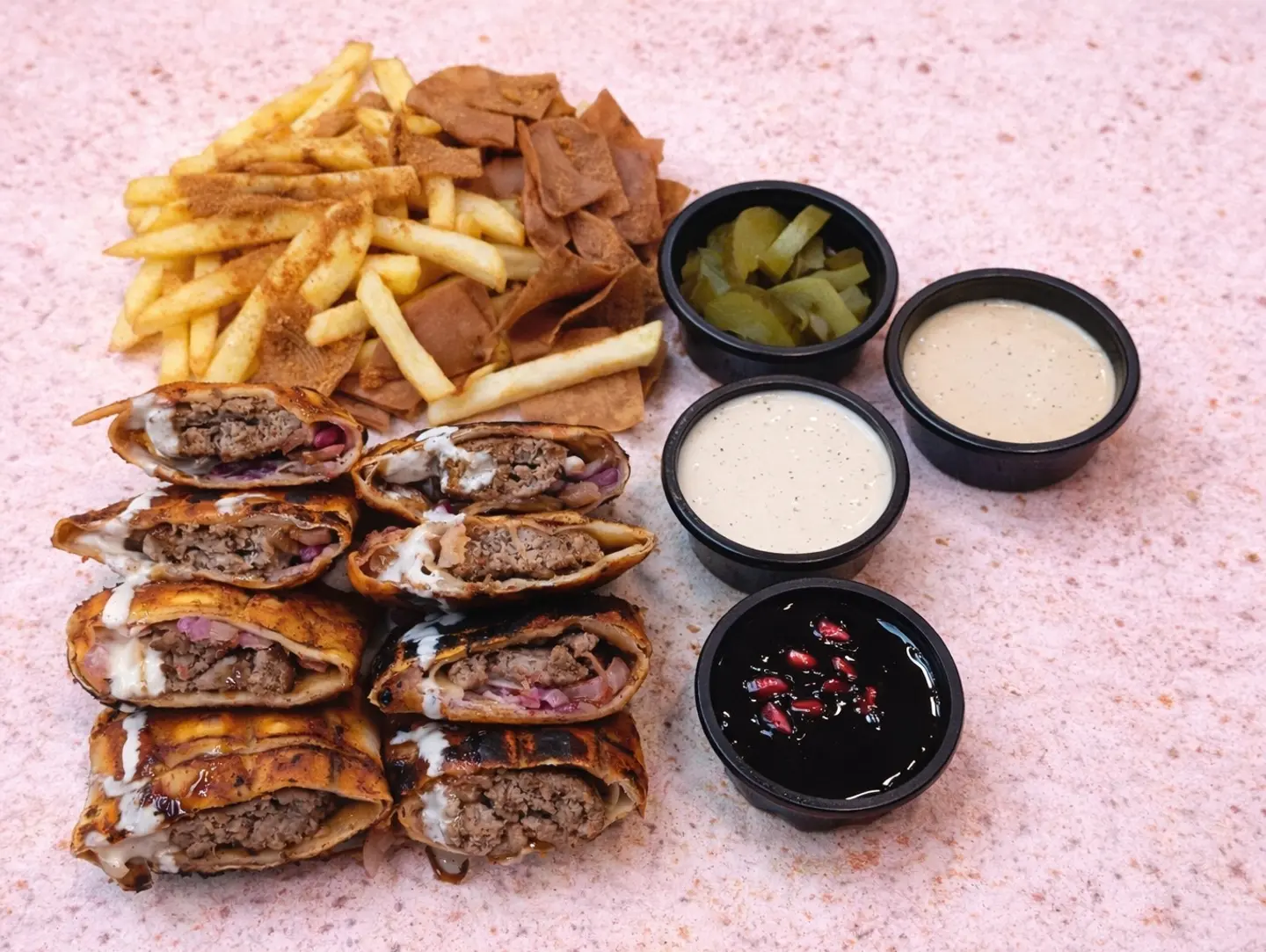 Charcoal  Beef Arabic Kebab Meal