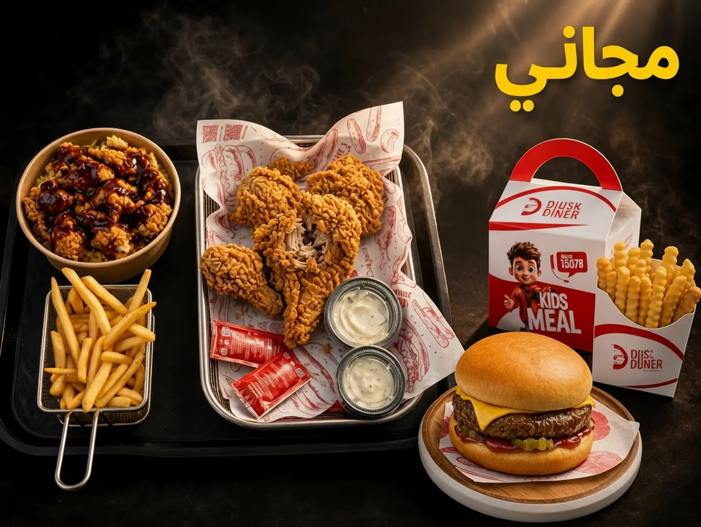 عرض الملوك وبرجر كيدز مجاني