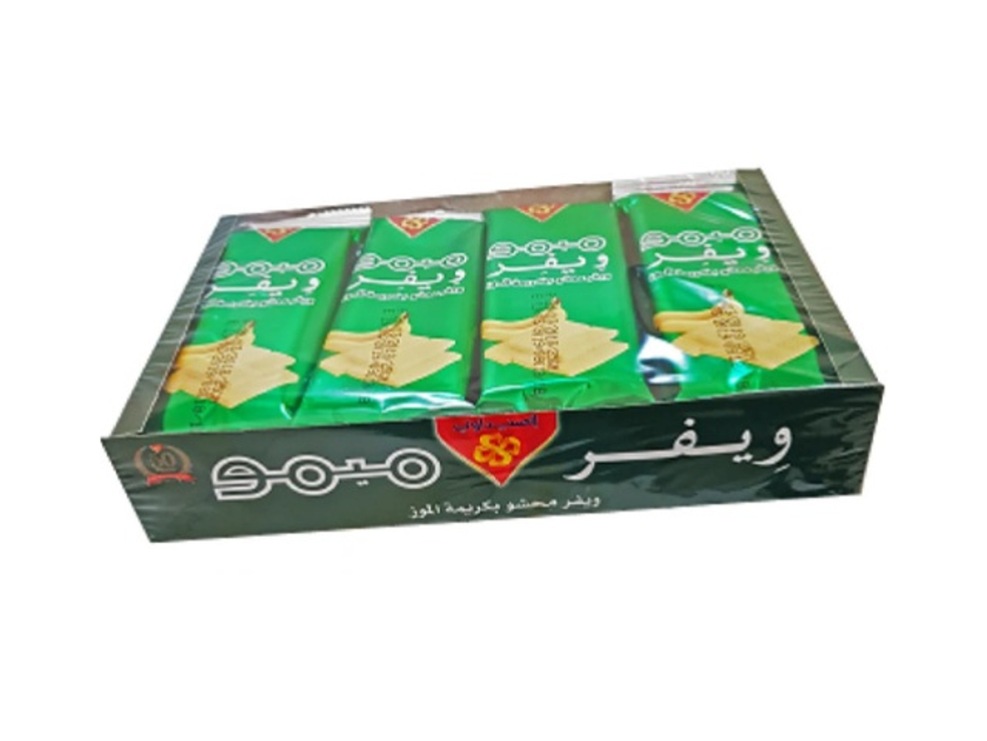 Al Saidawi Memo Wafer Filled With Banana Cream 12 Pieces
