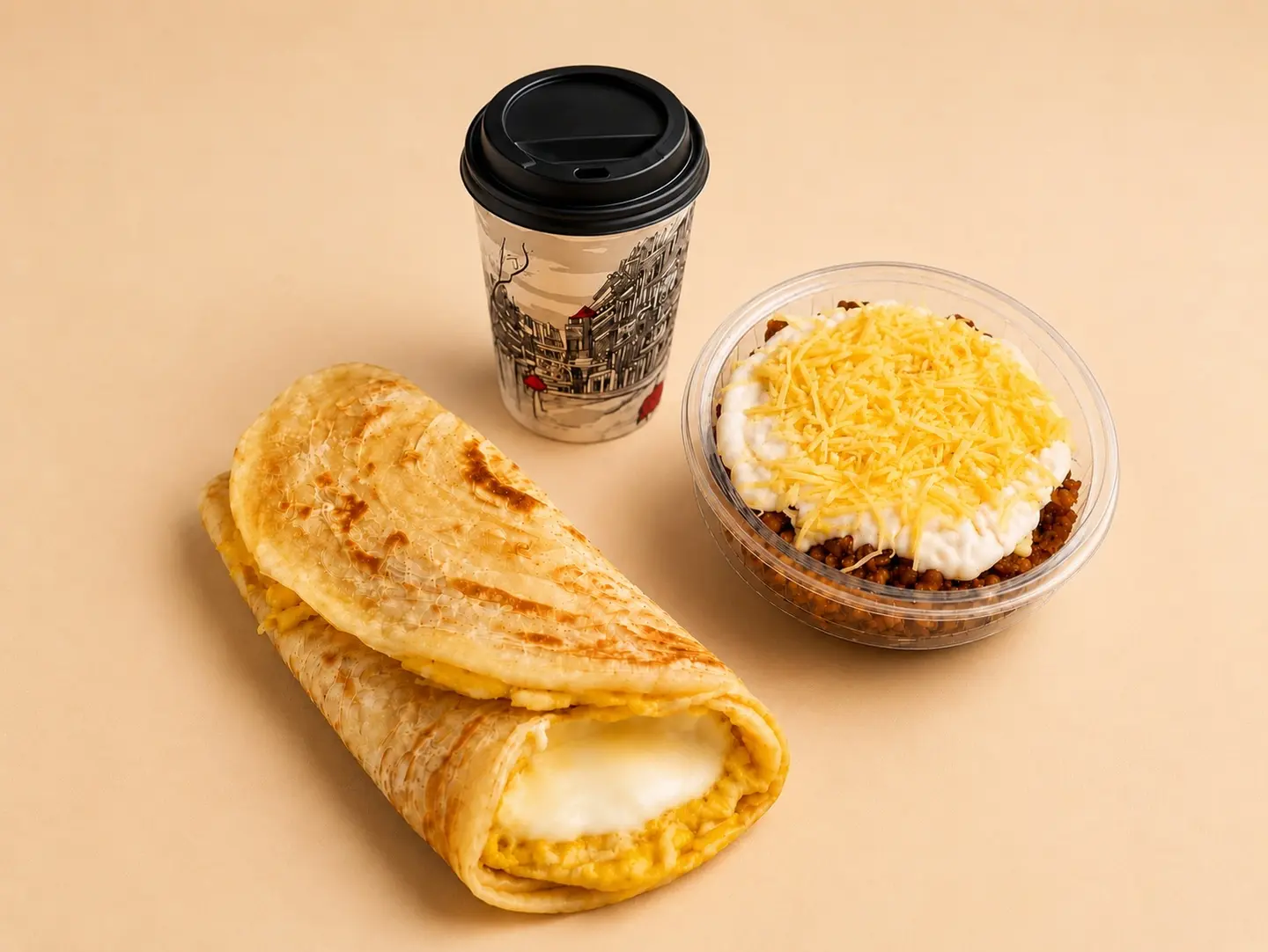 Round Chapati Breakfast