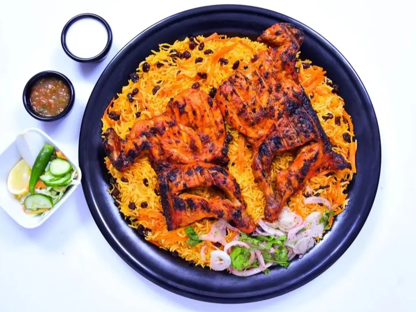 Charcoal Grilled Chicken With Rice