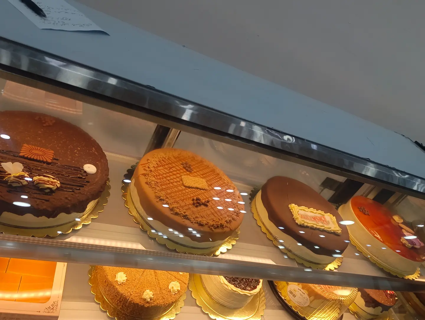 A Large Cake With Various Fillings