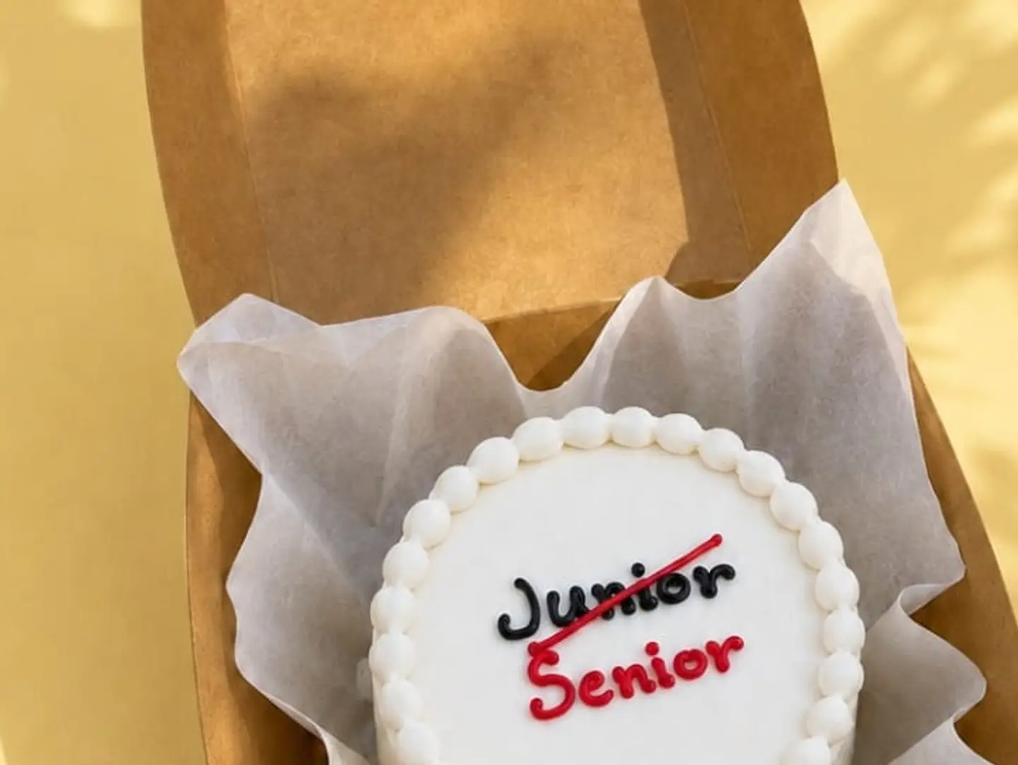 Senior Burger Box Cake