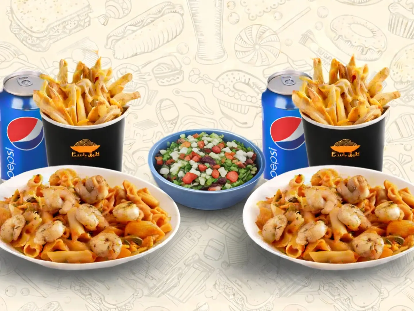 Double Pasta For Two