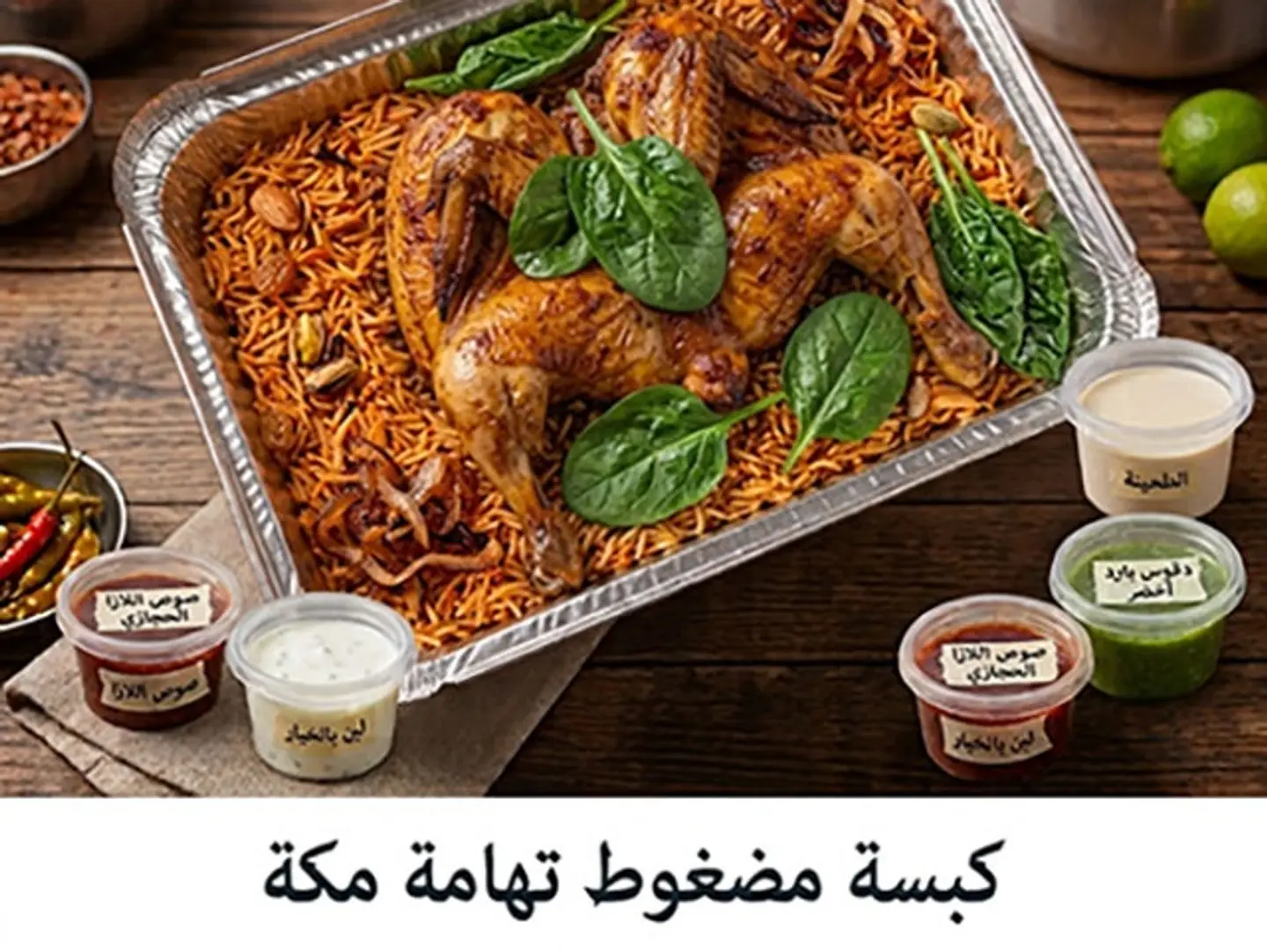 Tihama Style Pressure Cooker Chicken Kabsa - Quarter Chicken