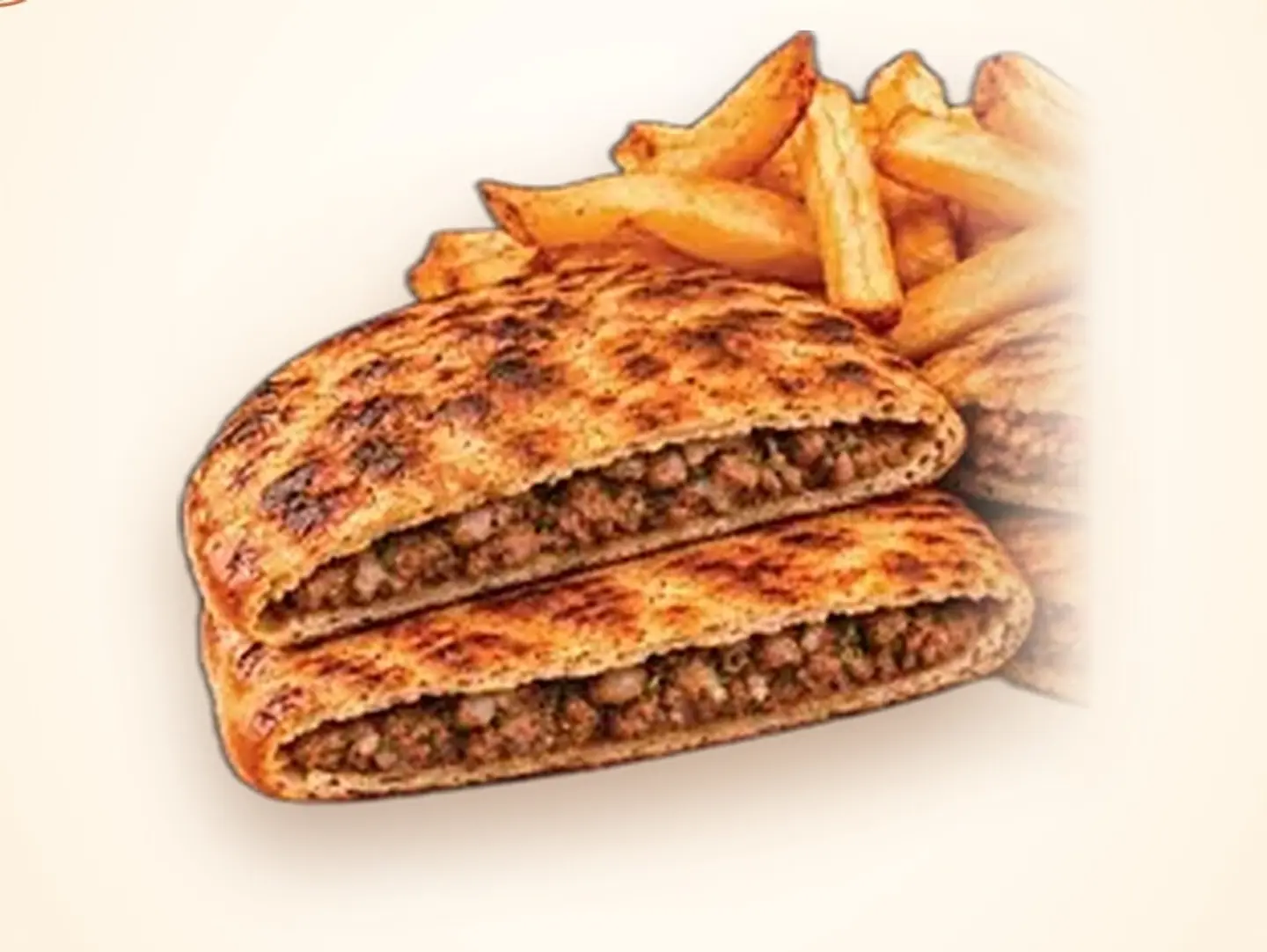 Baladi Meat Hawawshi With Fries