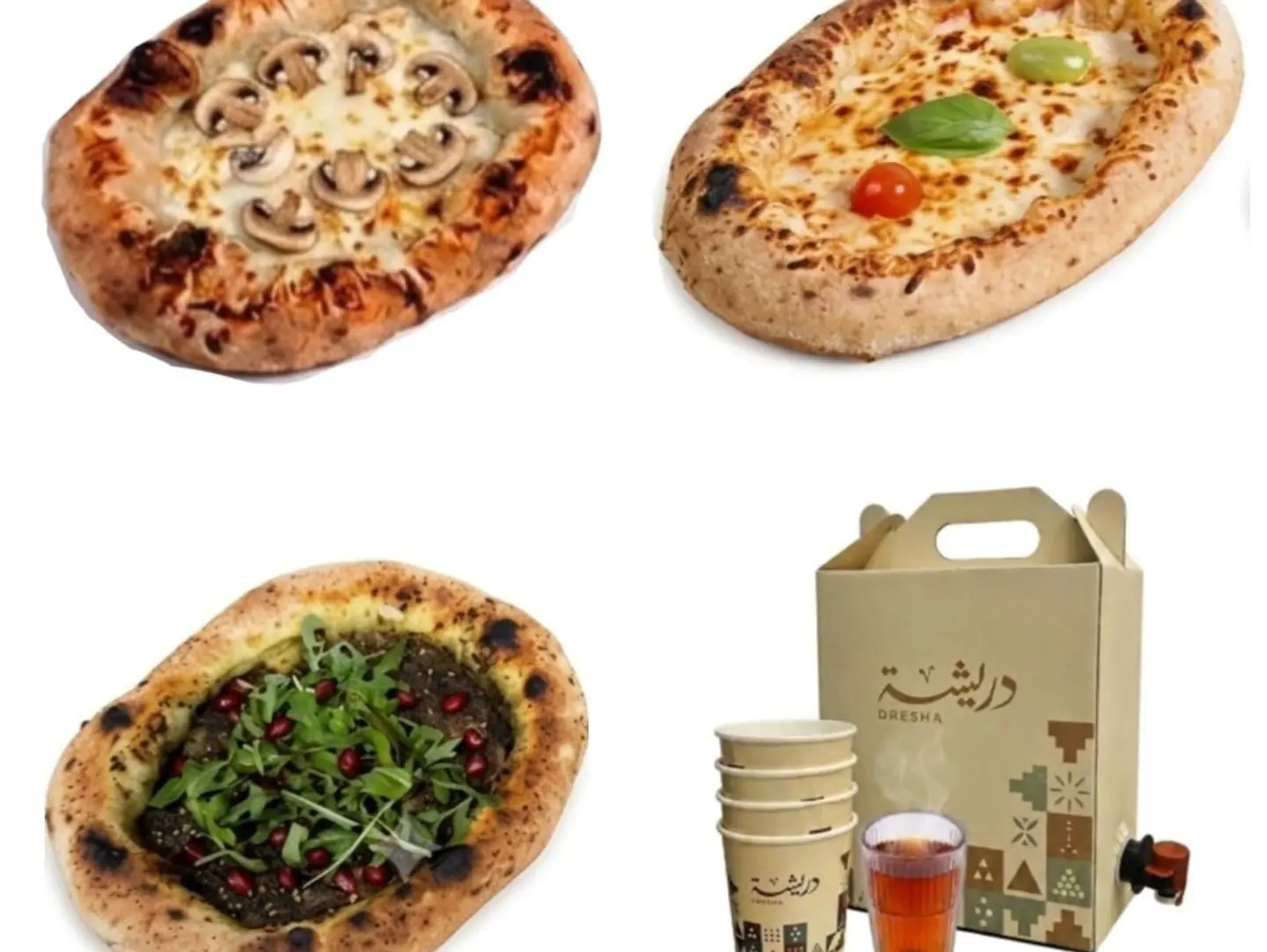 Truffle + Margherita + Zaatar Special + Tea Box