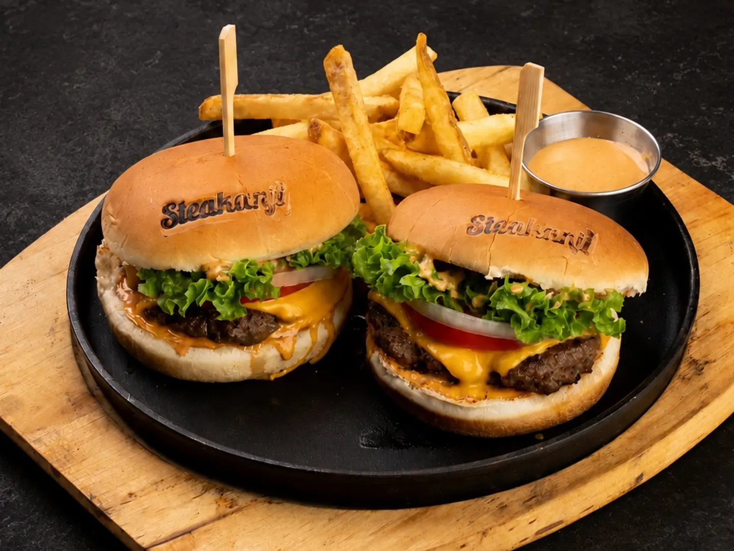 2x Steakanji Beef Burgers
