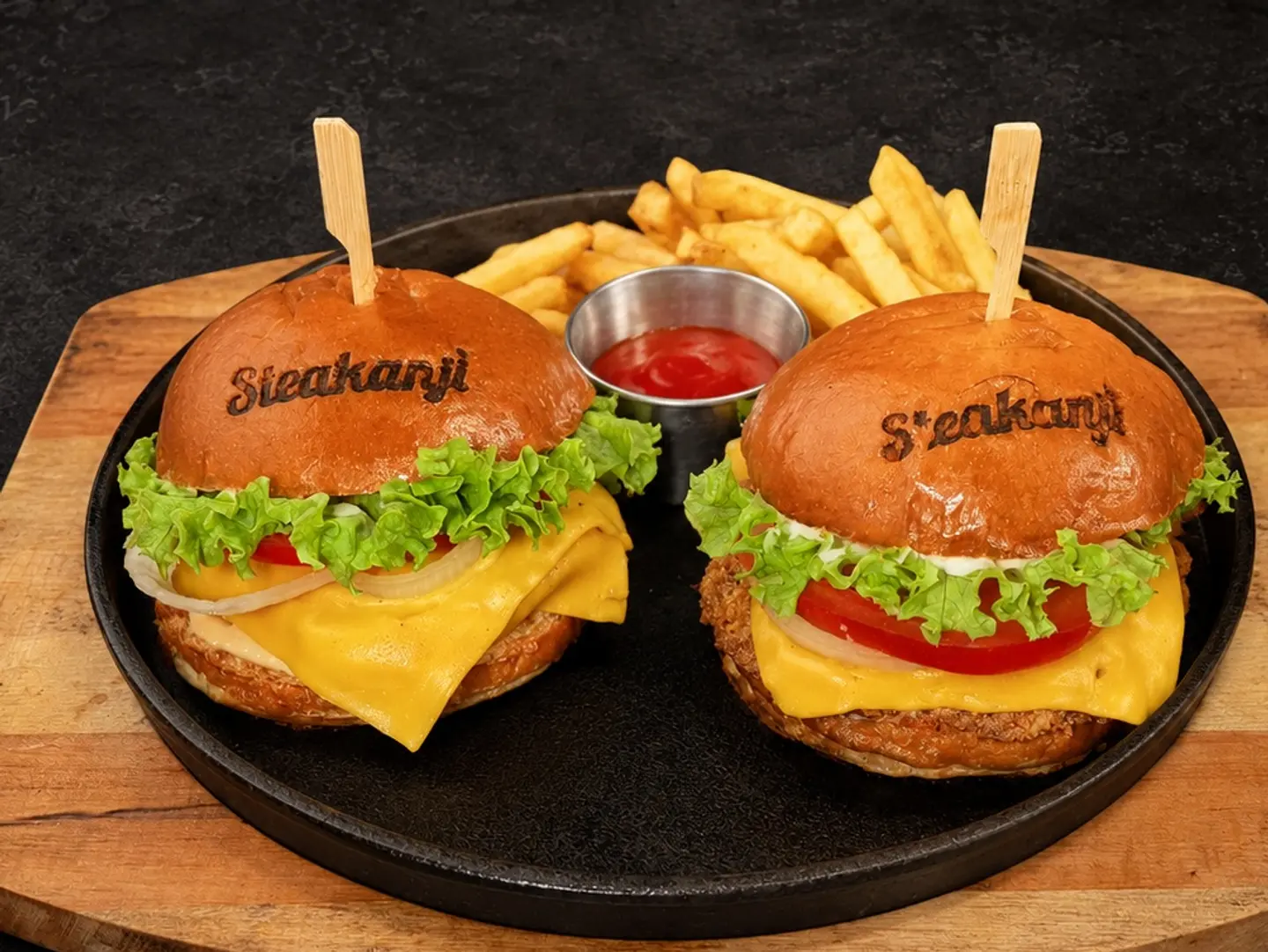 2x Crispy Chicken Burgers