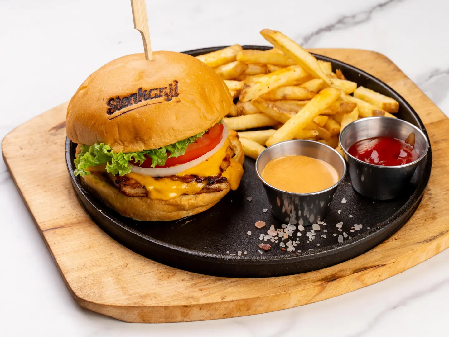 Grilled Chicken Burger - Meal