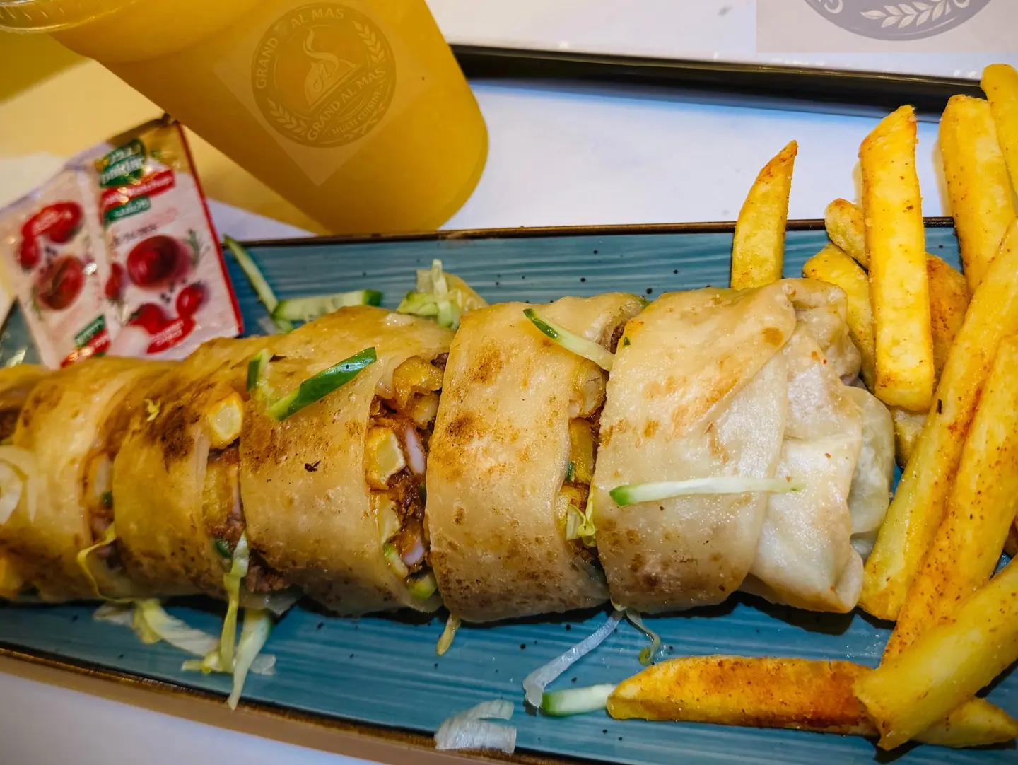 Chicken Roll(With Fresh Juice)