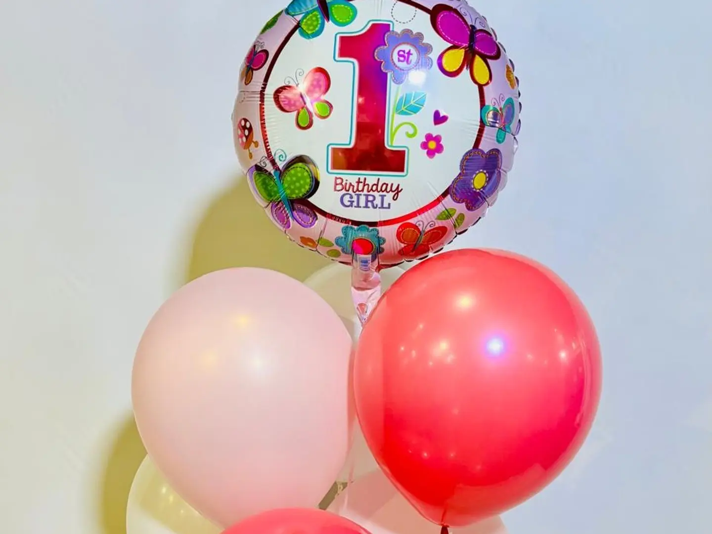 First Birthday Bouquet Balloon (Pink)