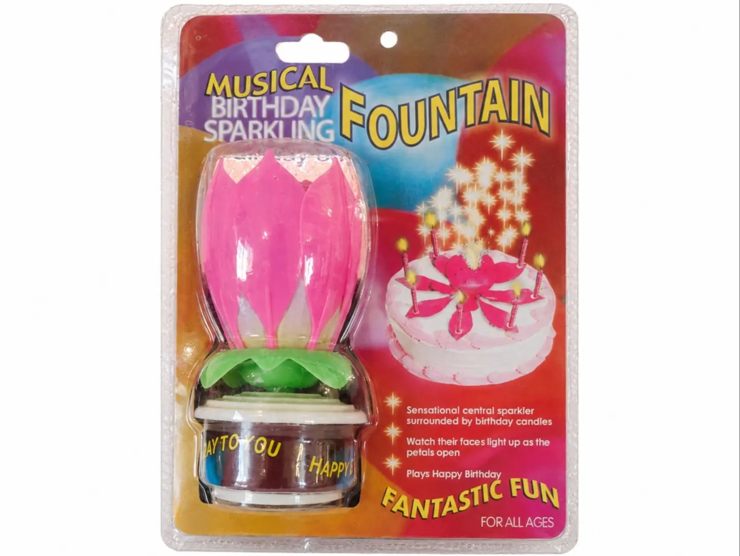 Musical Birthday Candle With A Sparkling Fountain