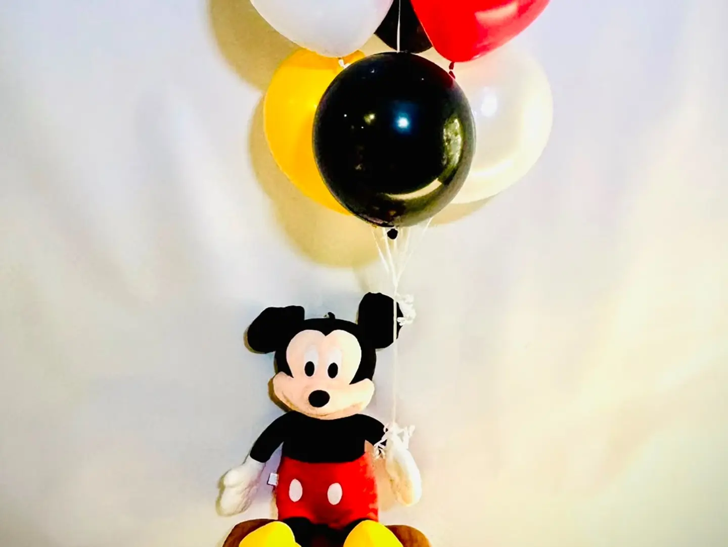 Mickey Mouse Teddy Bear With Balloons