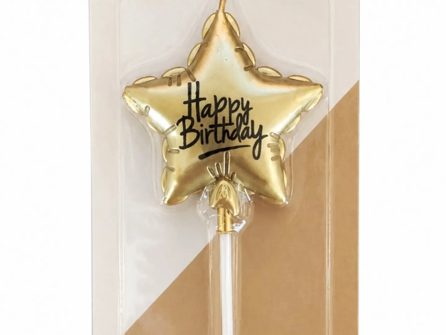 Gold Star Shaped Candle