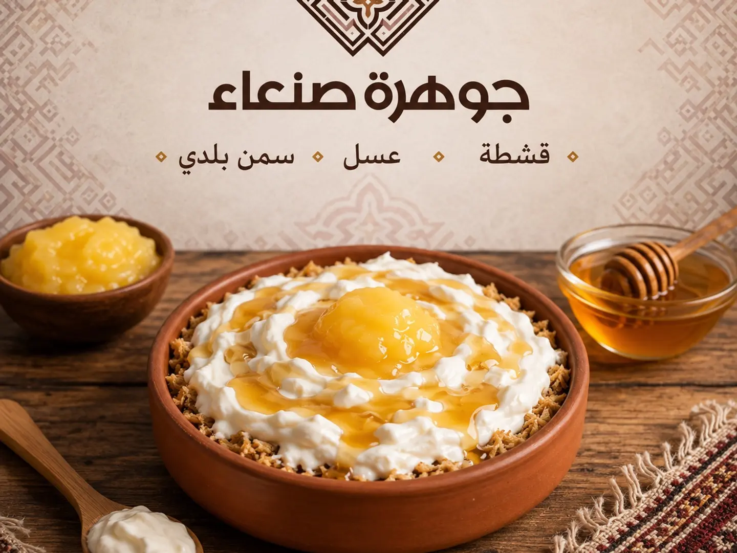 معصوب قشطة وعسل