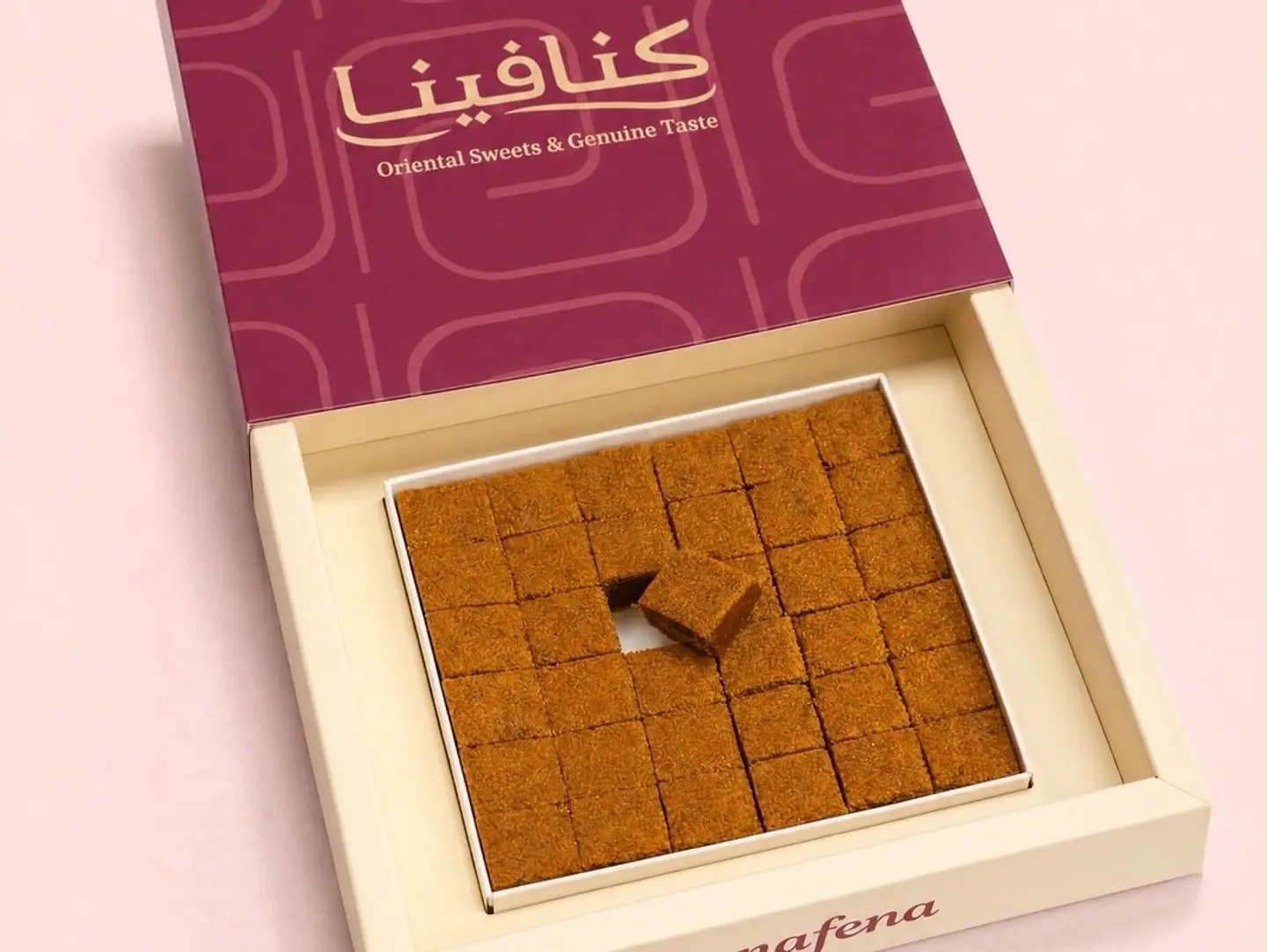 علبه عائليه من كنافة الحليب المحموص