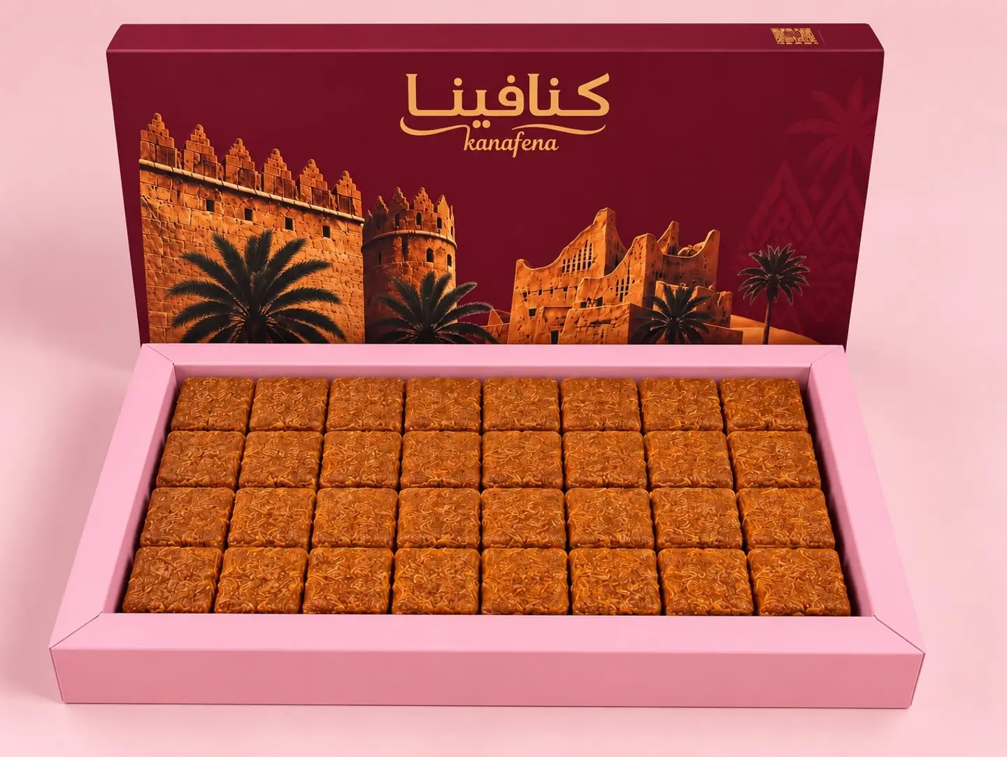 Large Box Of Kunafa Mahmouse Milk