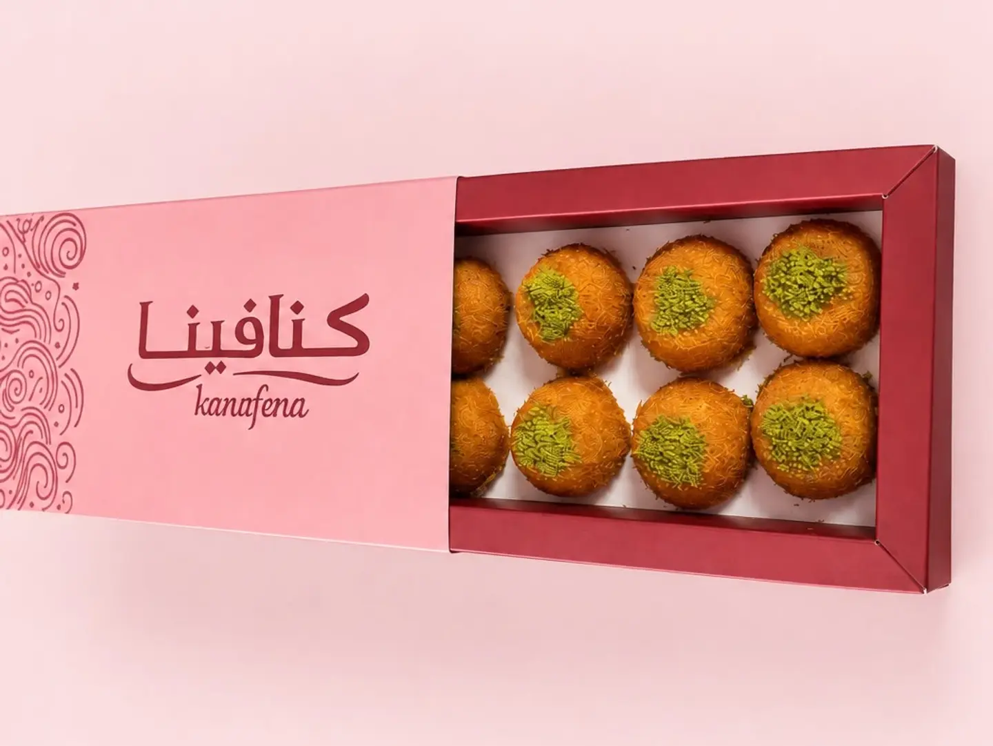 Large Box Of Mini Kunafa With Cream