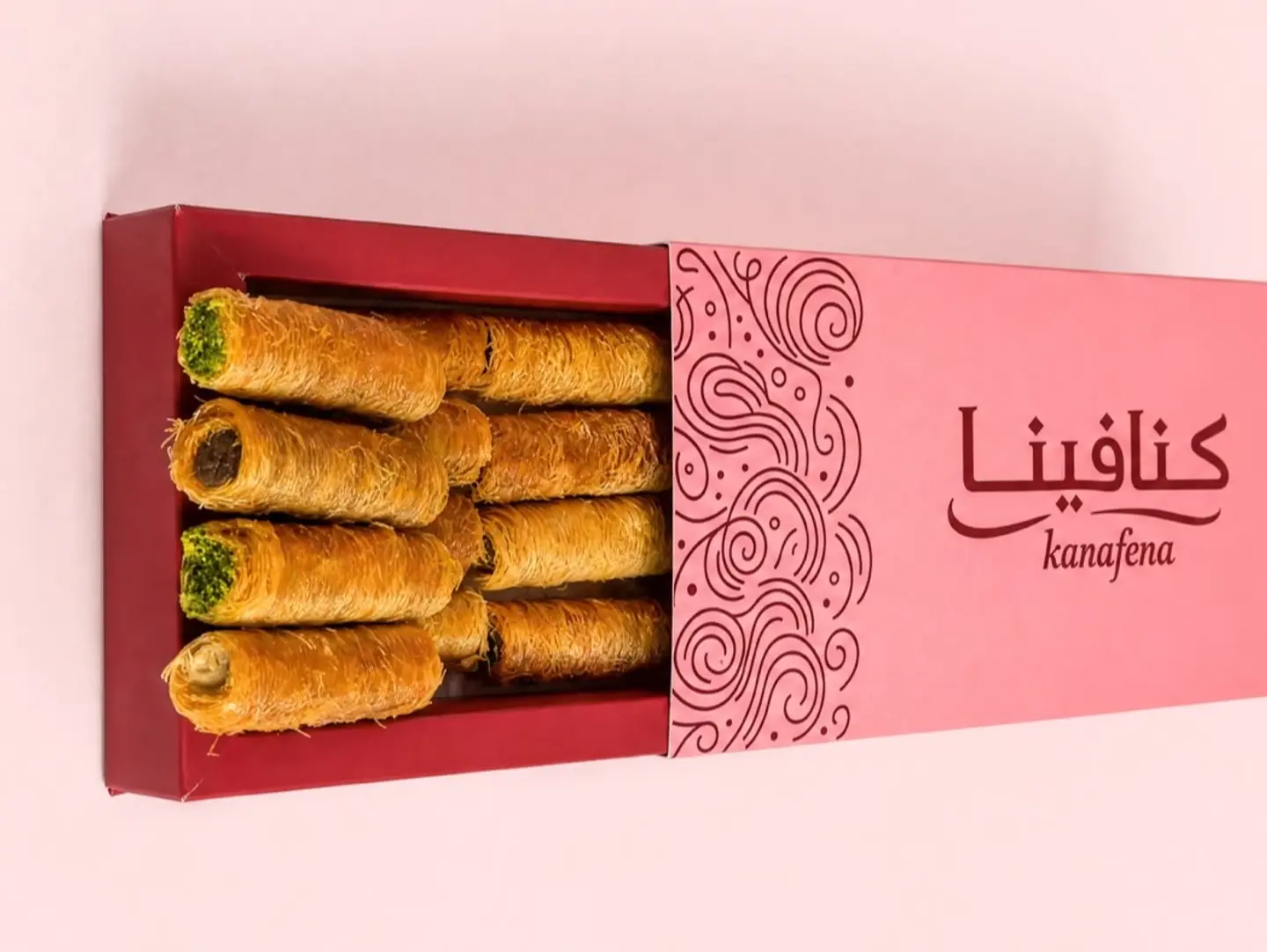 Large Box Of Nutella Kunafa Fingers
