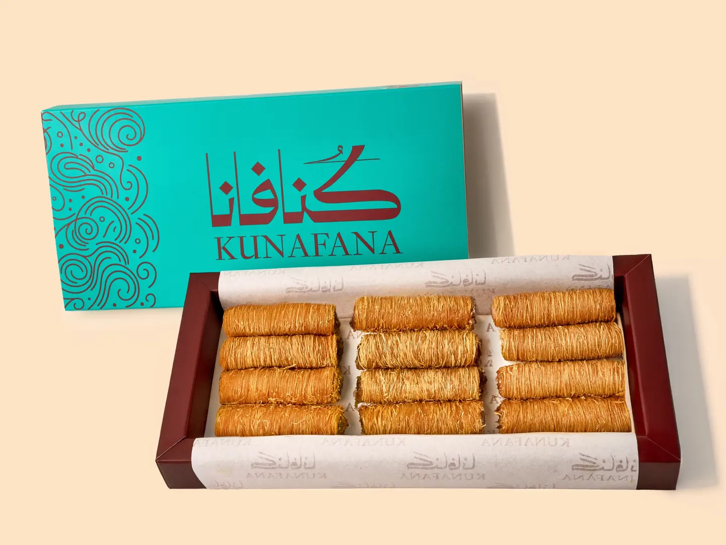 Small Kunafah Fingers Box With Cream