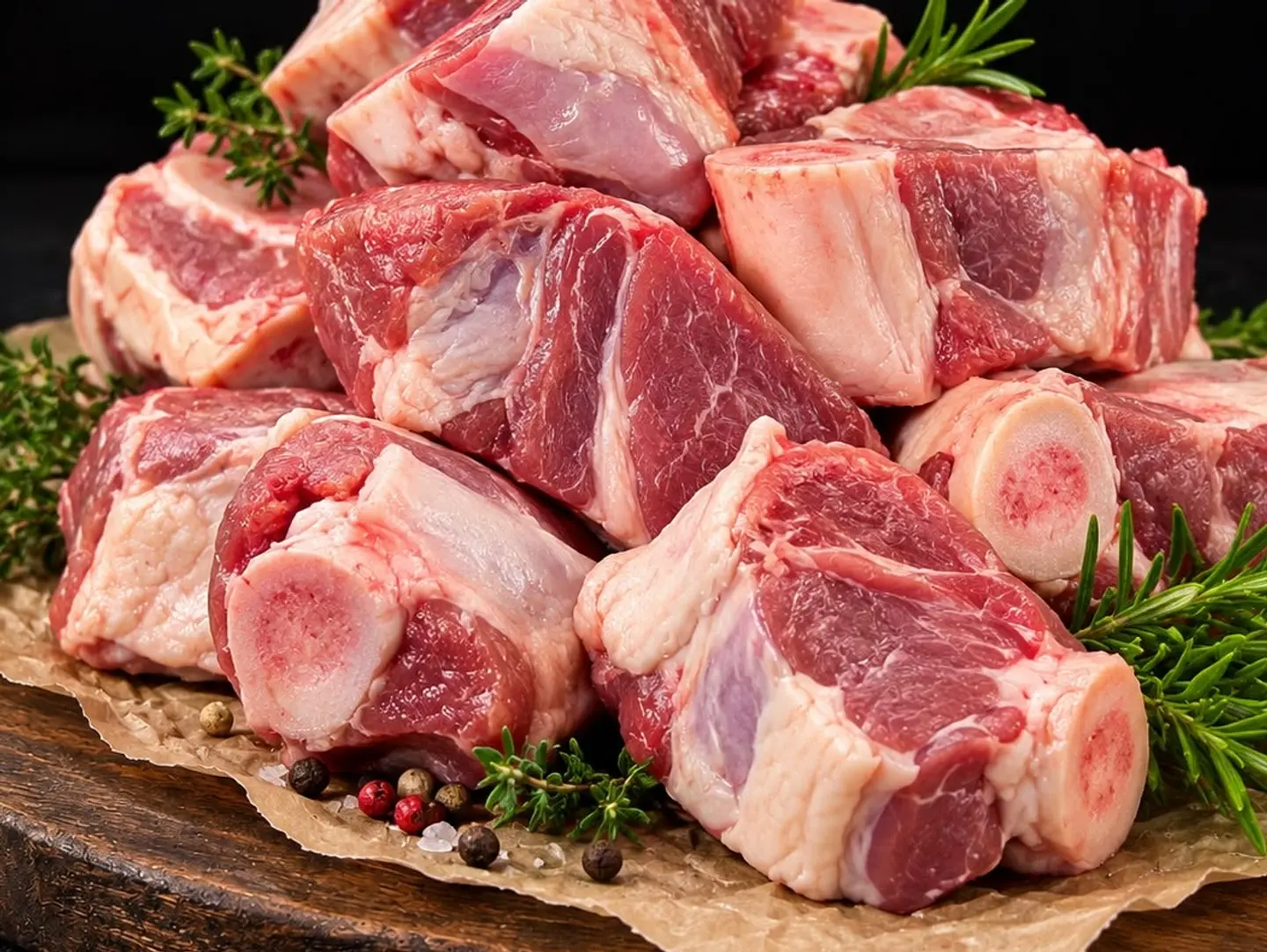 موزات غنم مقطعة بالعضم - كيلو