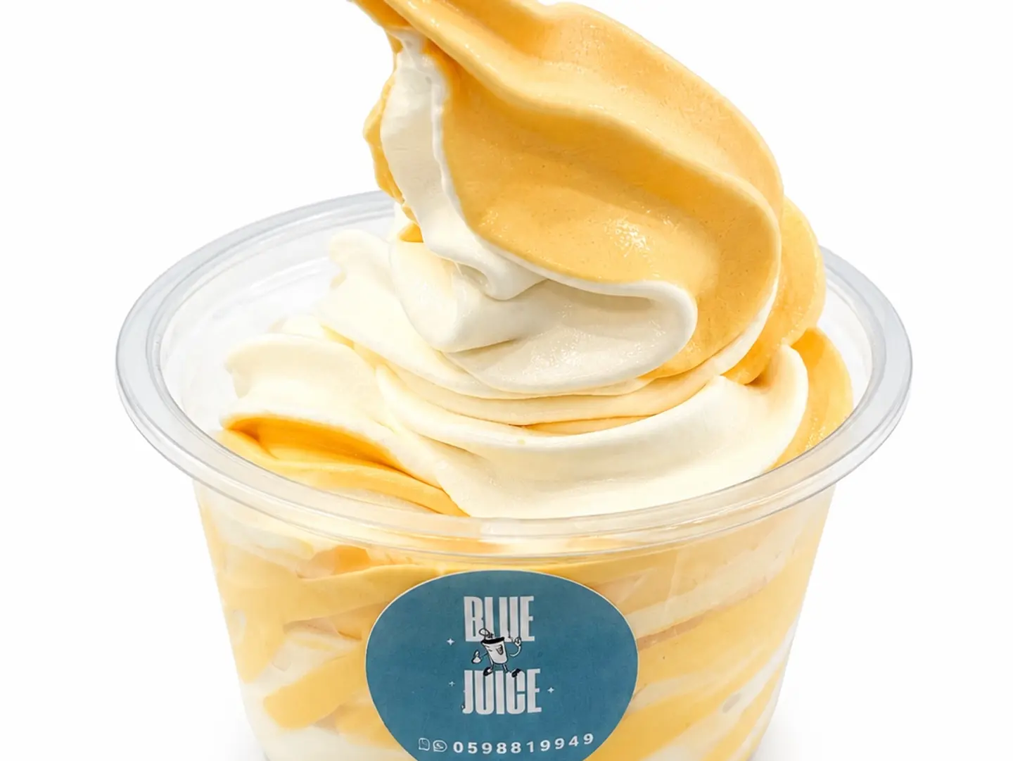 Mango And Vanilla Ice Cream