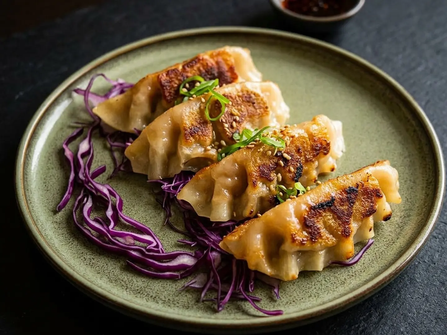Pan Fried Handmade Chicken Gyoza