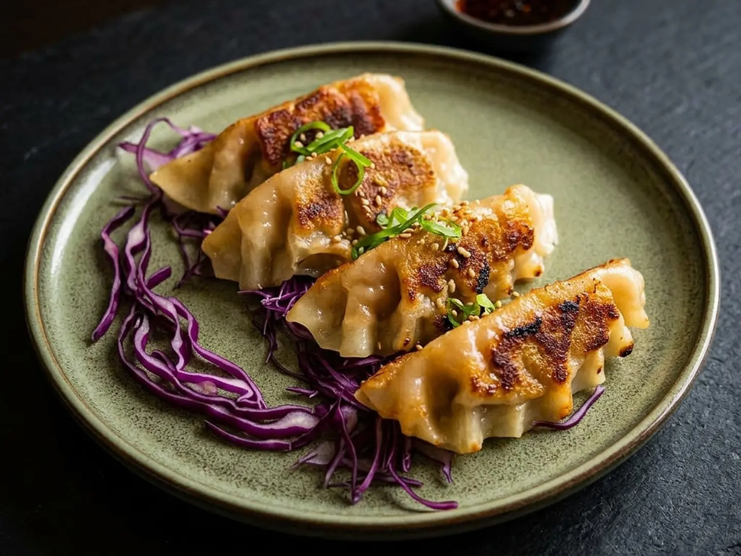 Pan Fried Handmade Shrimp Gyoza