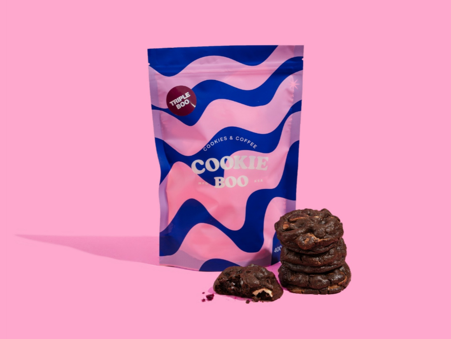 Frozen Triple Chocolate Cookie Dough - 1 Frozen Triple Chocolate Cookie Bag