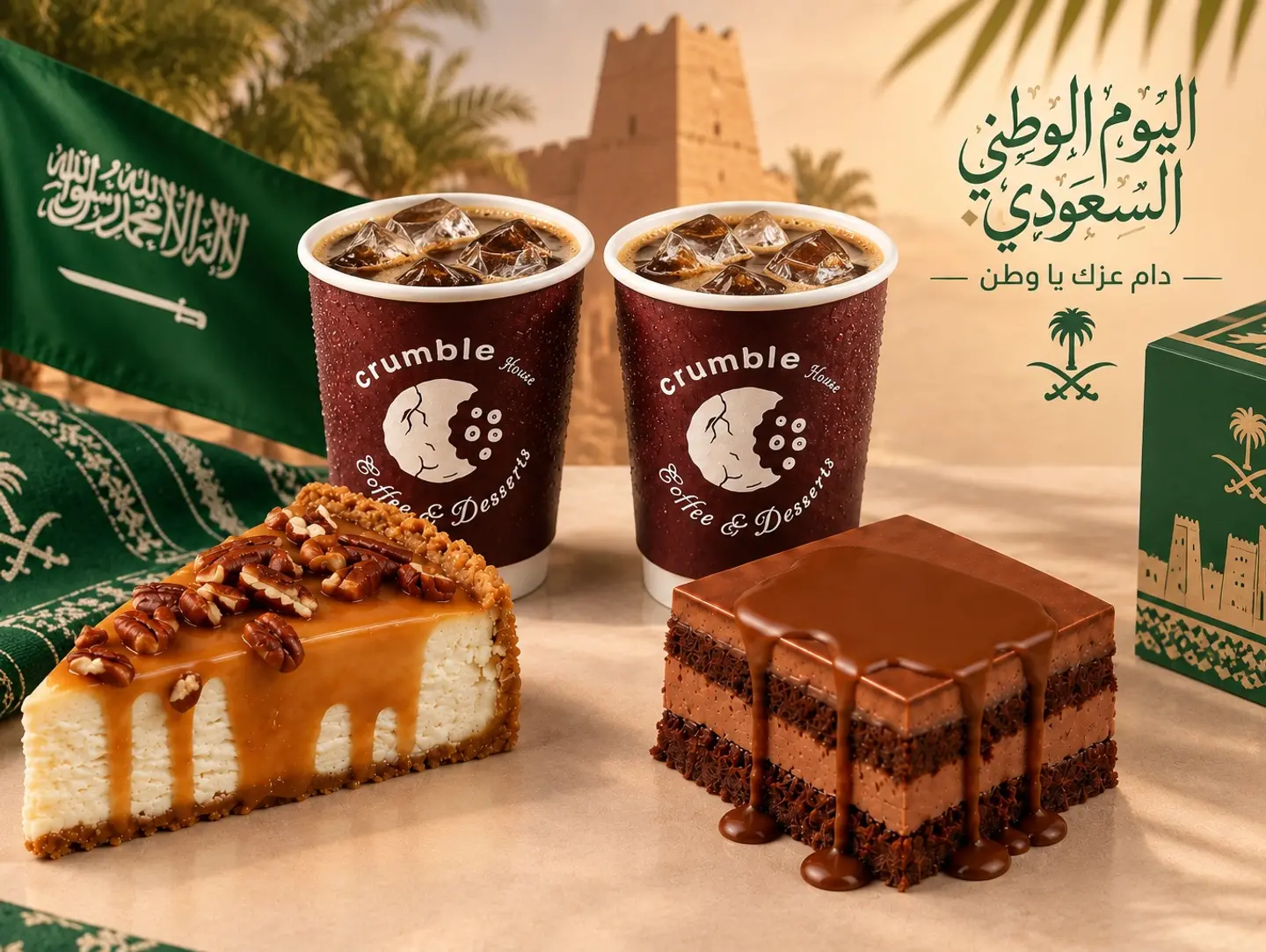 2 Iced Coffees Today And Fudge Cake And Caramel Pecan Cheesecake