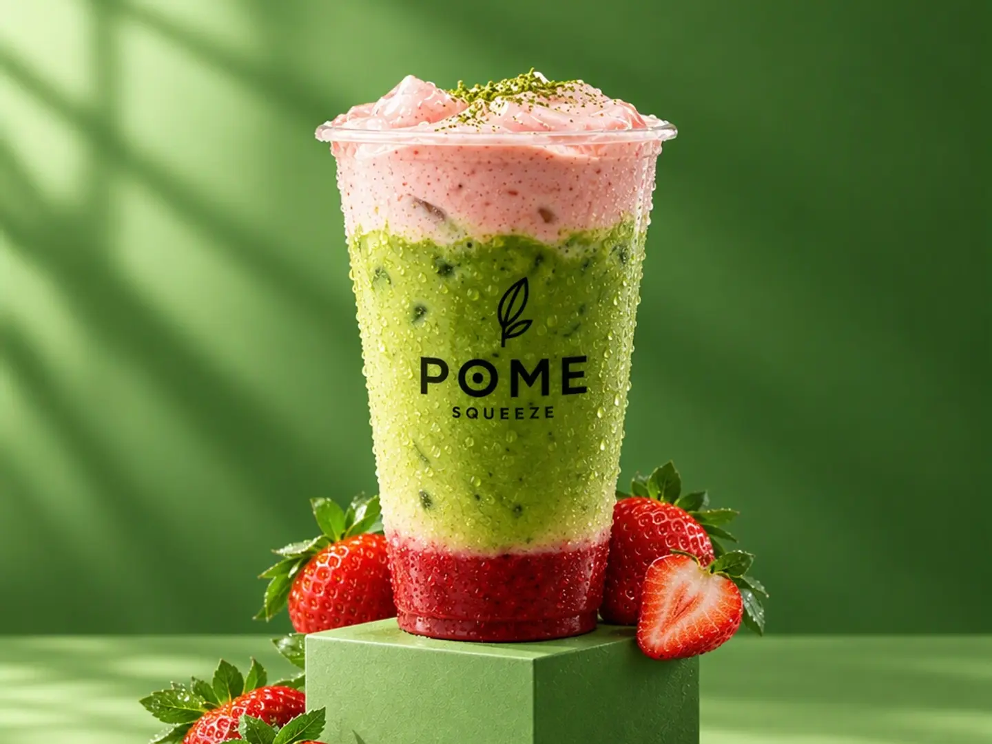 Strawberry Foam Matcha