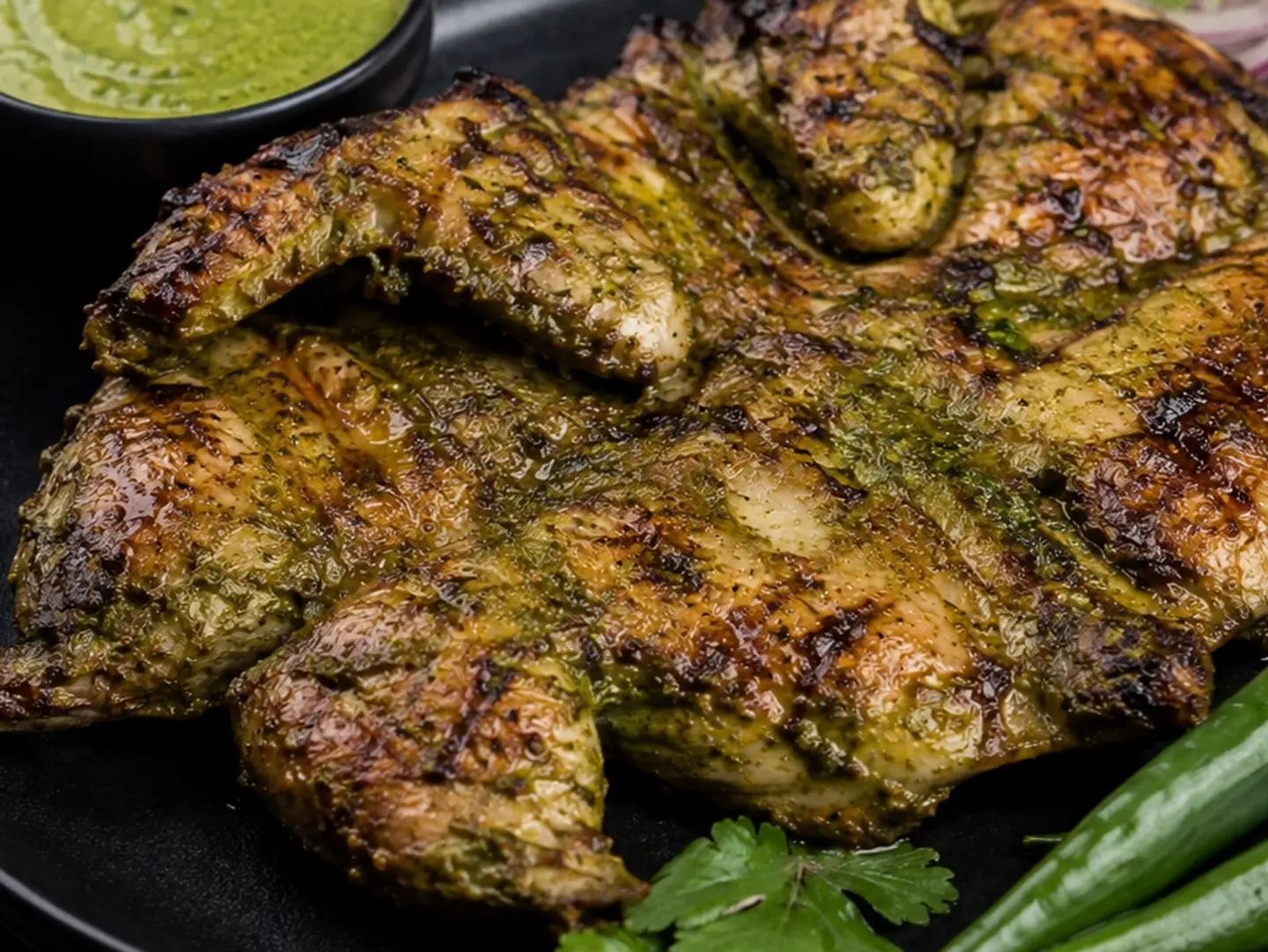Chicken Alfaham Green Chilly With Mandi Rice