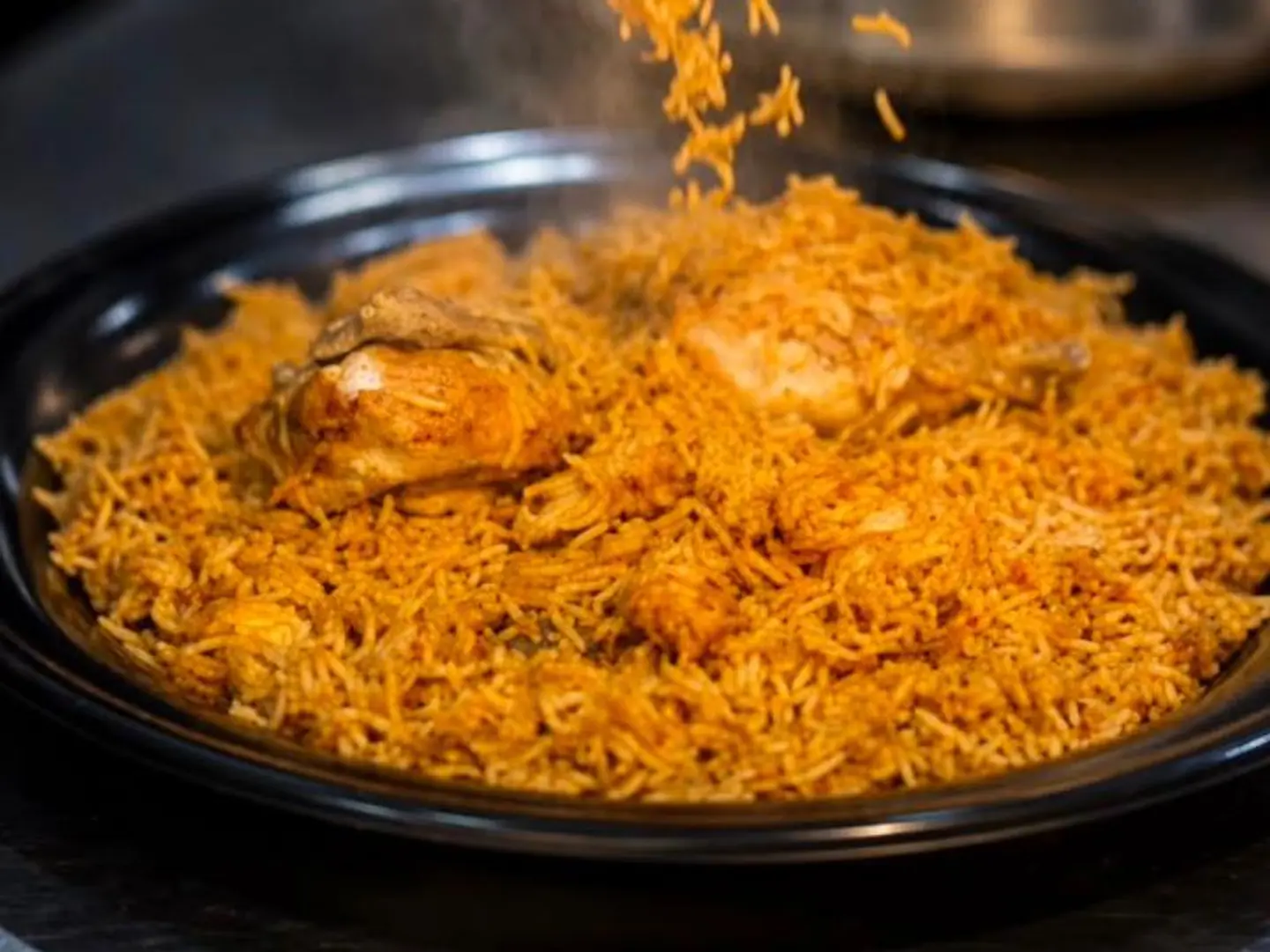 نصف مضغوط مع ارز