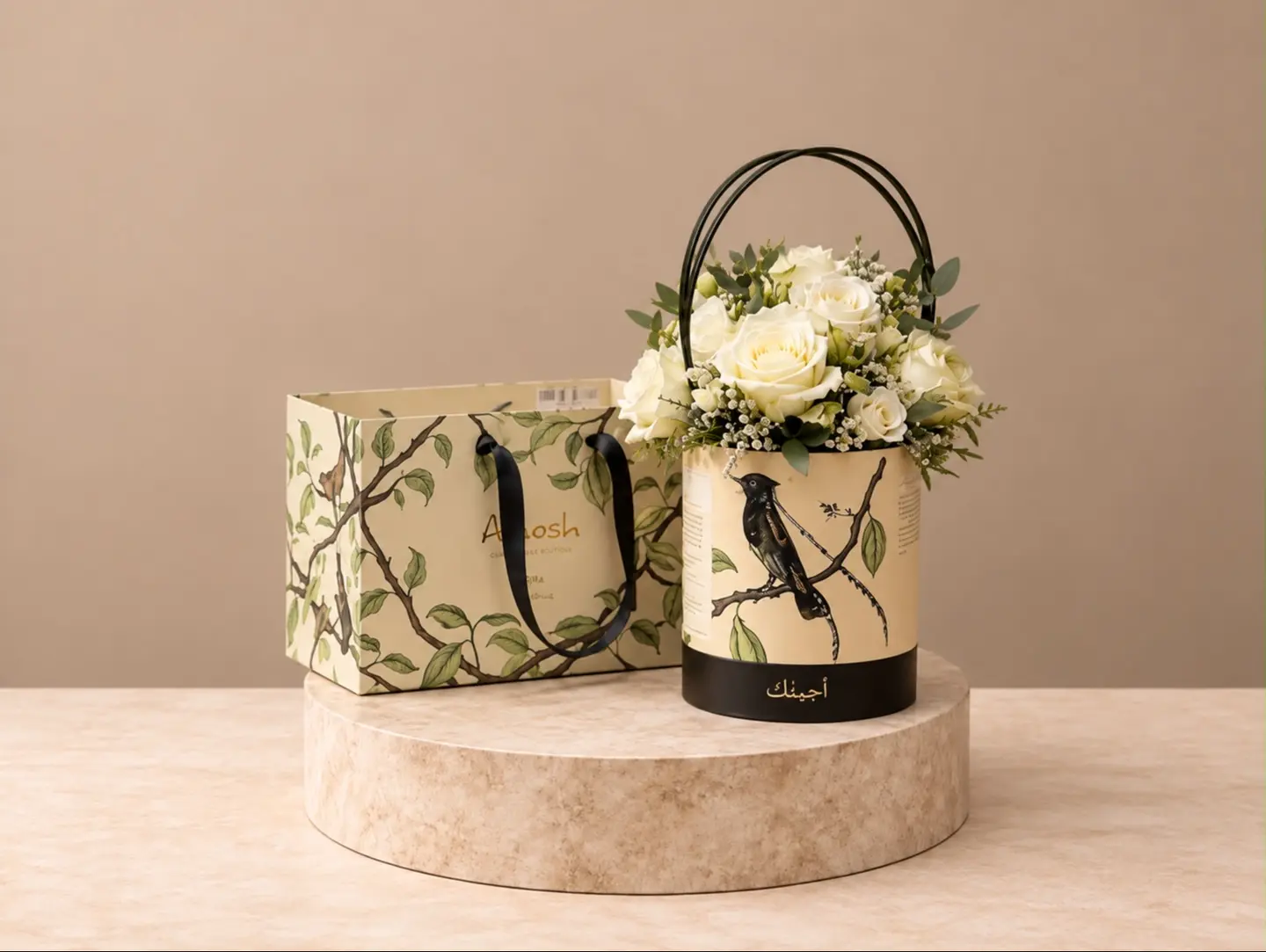 Coordinating White Roses With Anoush Cookies