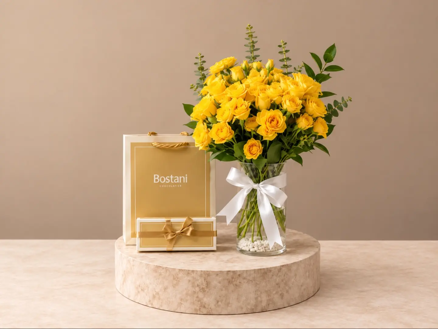 A Unique Vase With Bostani Chocolates