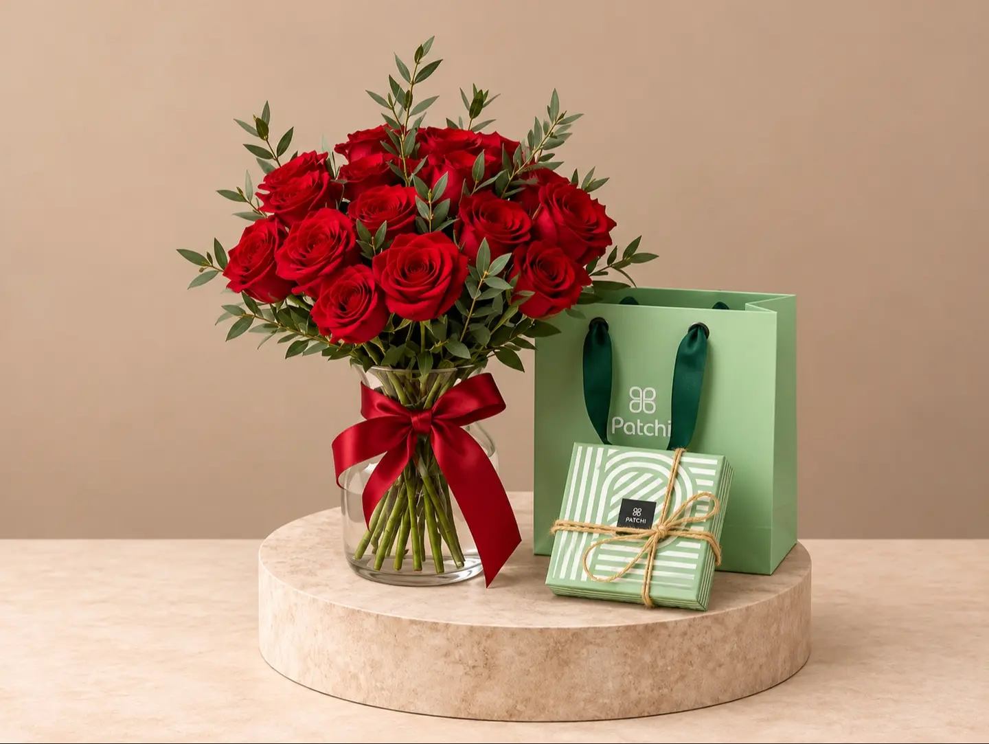 Vase With Patchi Chocolate