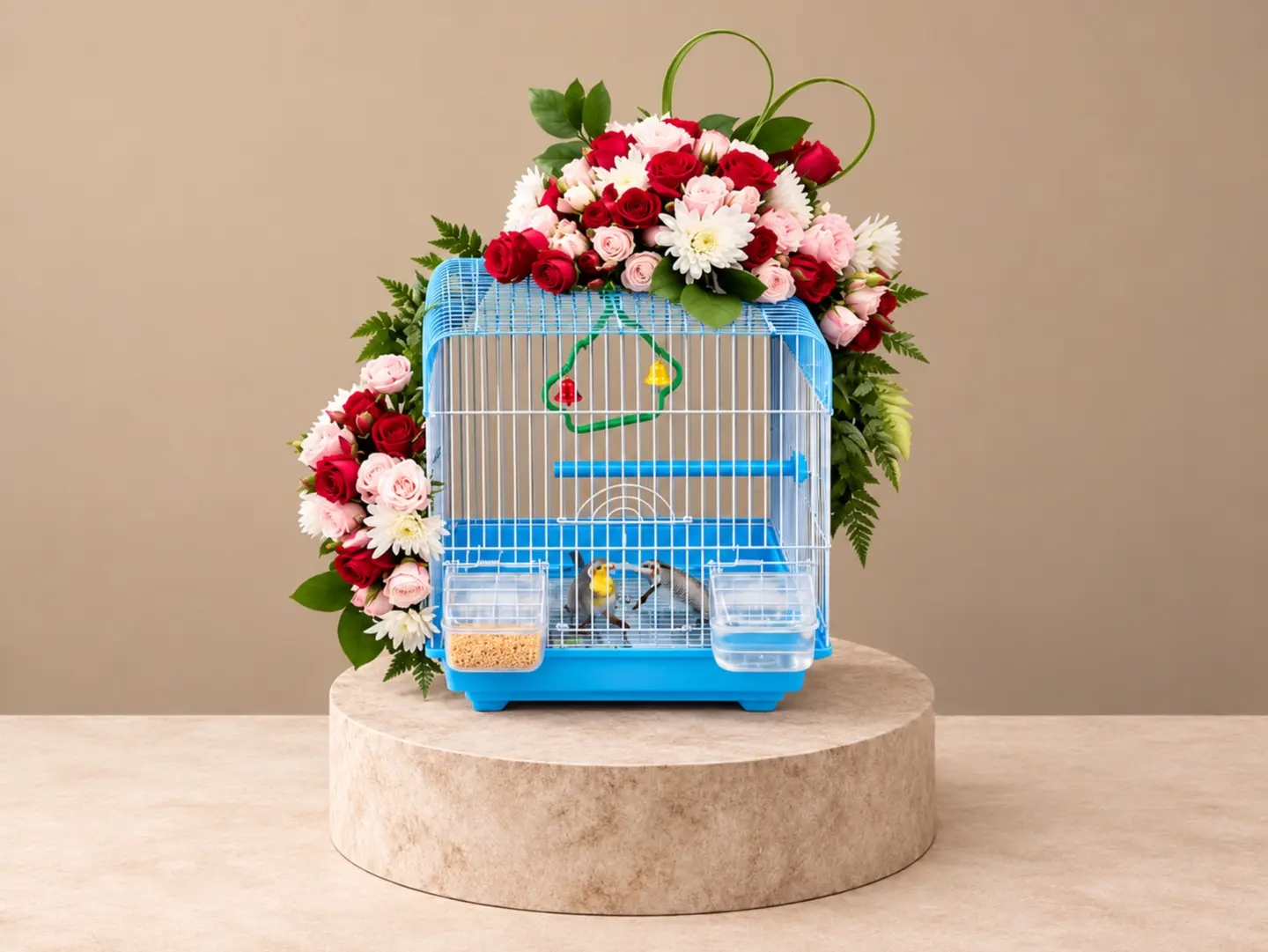 Arranging Love Birds