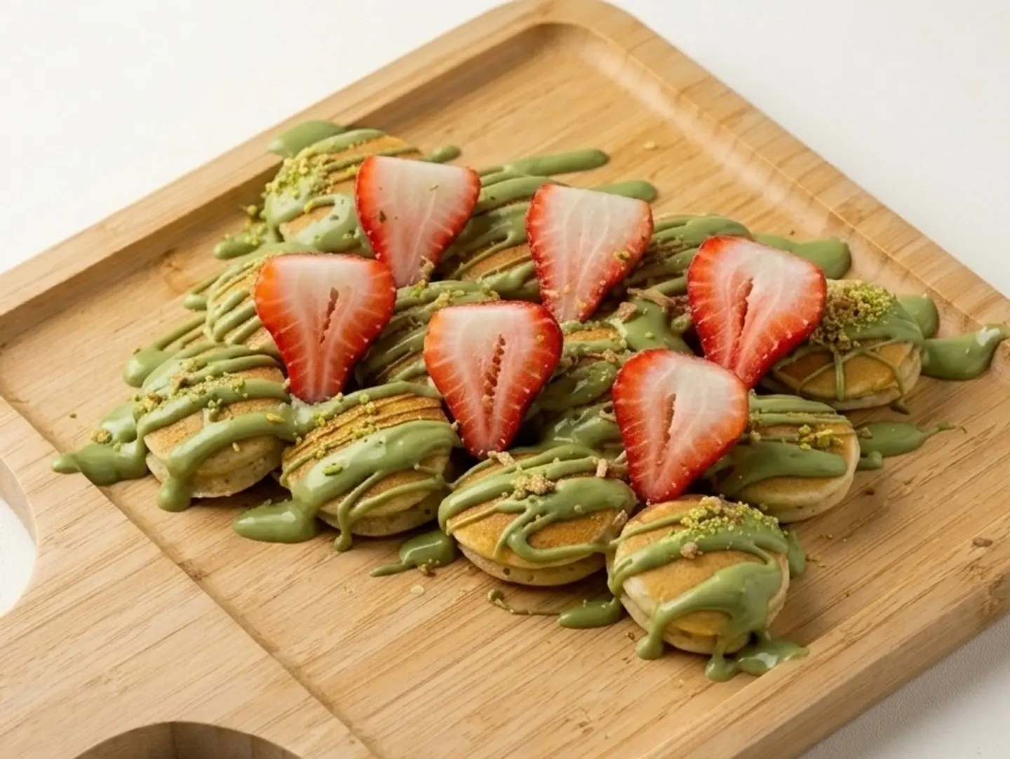 Mini Pancake Chocolate Pistachio