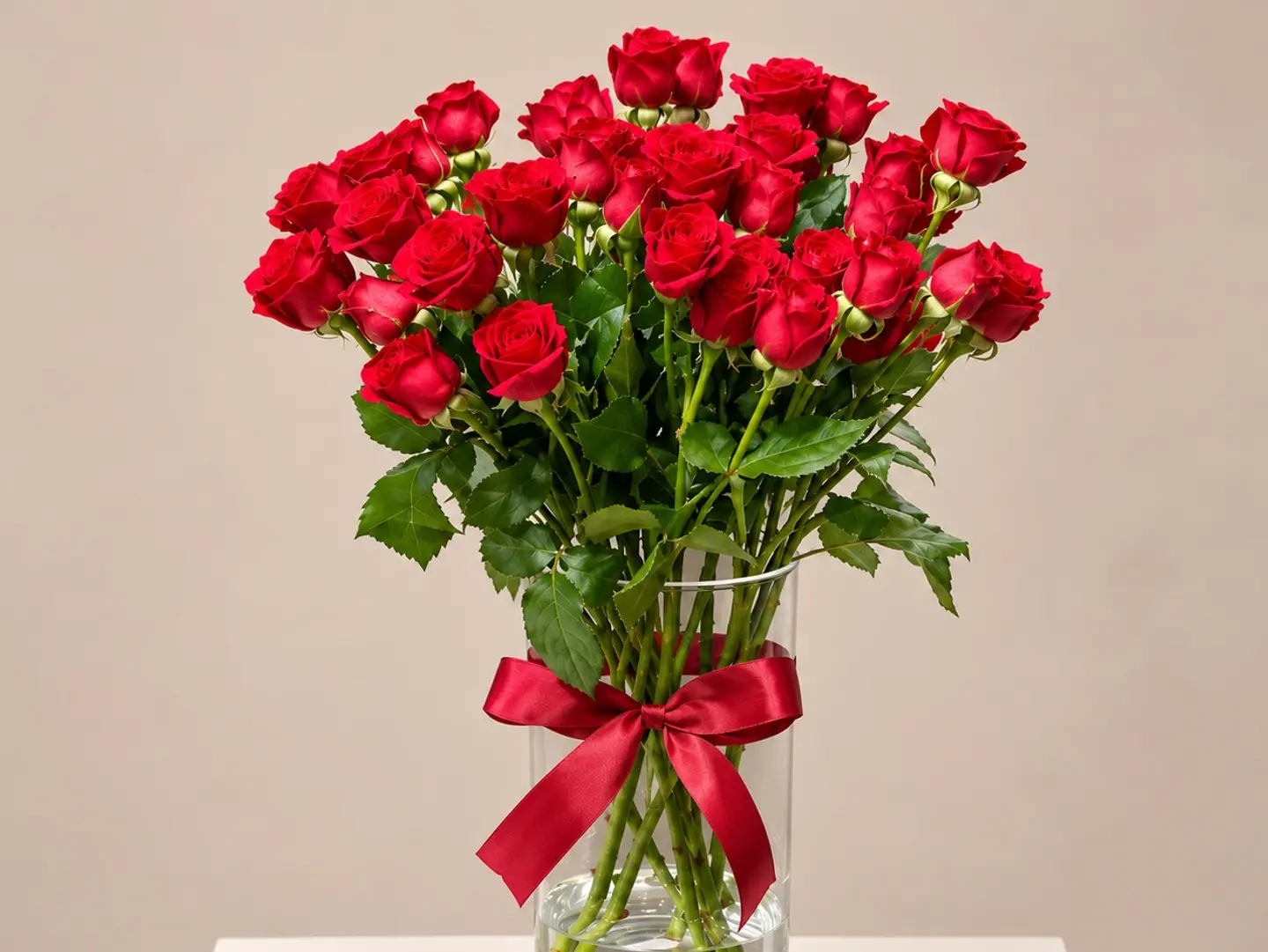 Red Rose Vase A Touch Of Love