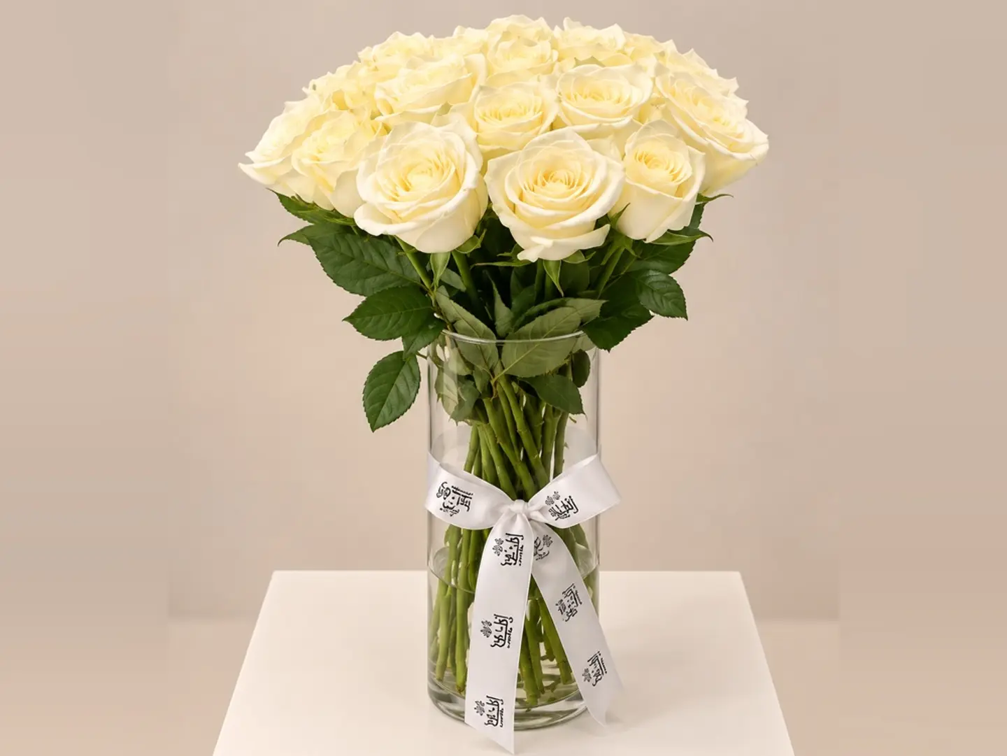 Soft Cream Rose Vase