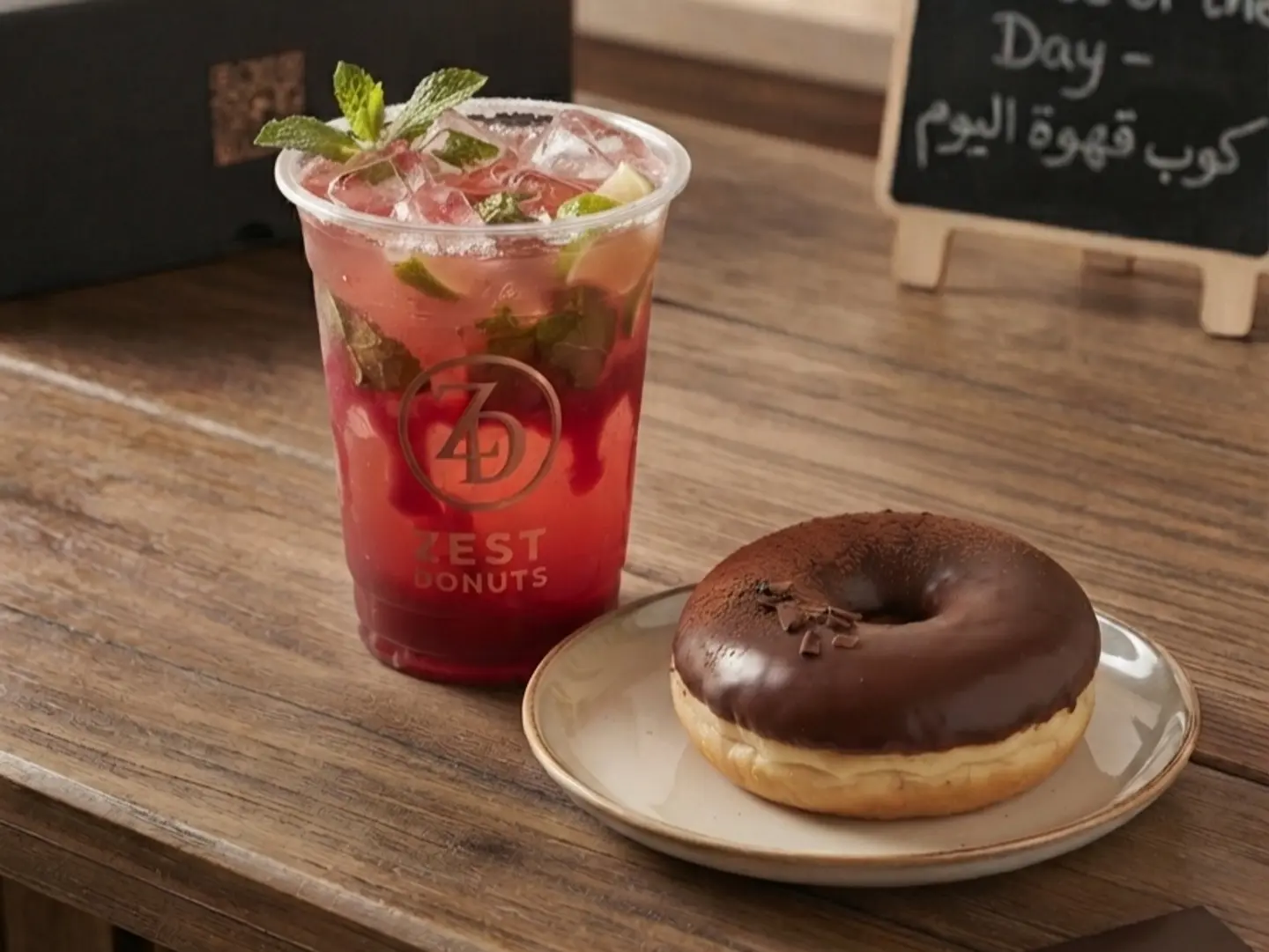Code Red Mojito With A Donut Of Your Choice.