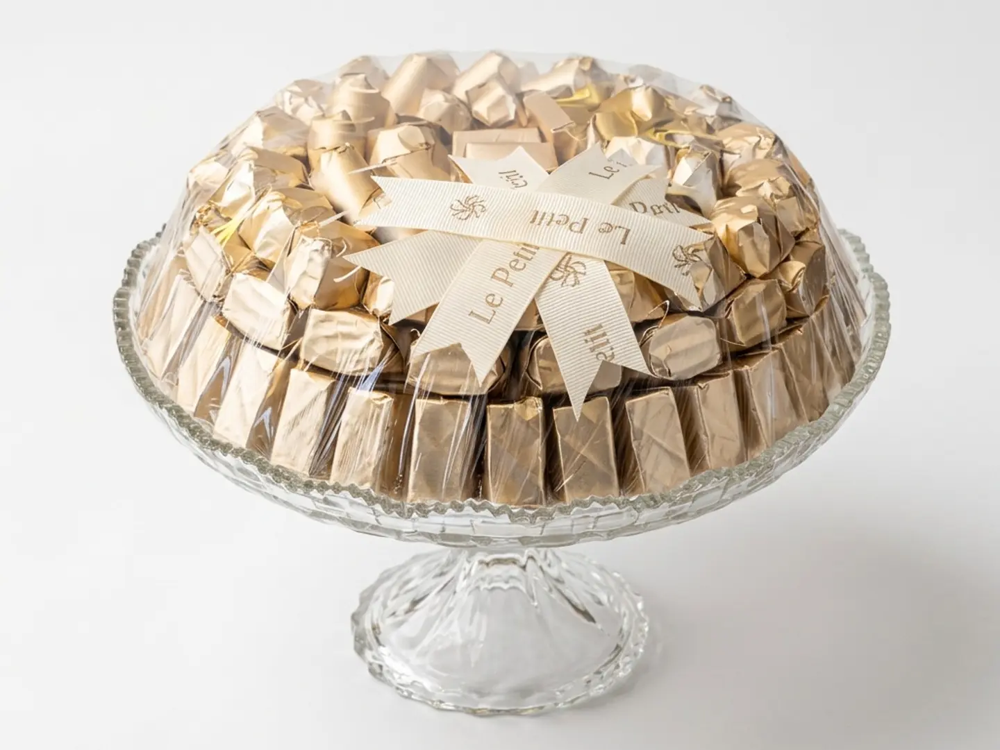 Wrapped Crystal Serving Tray