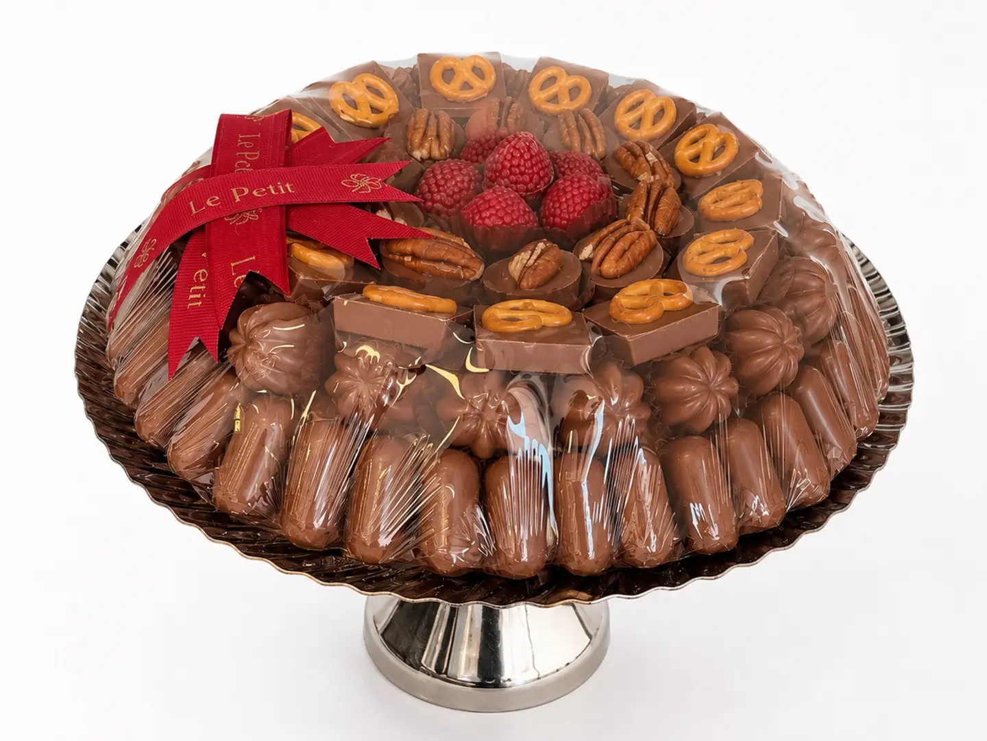 Chocolate Tray With Metal Base