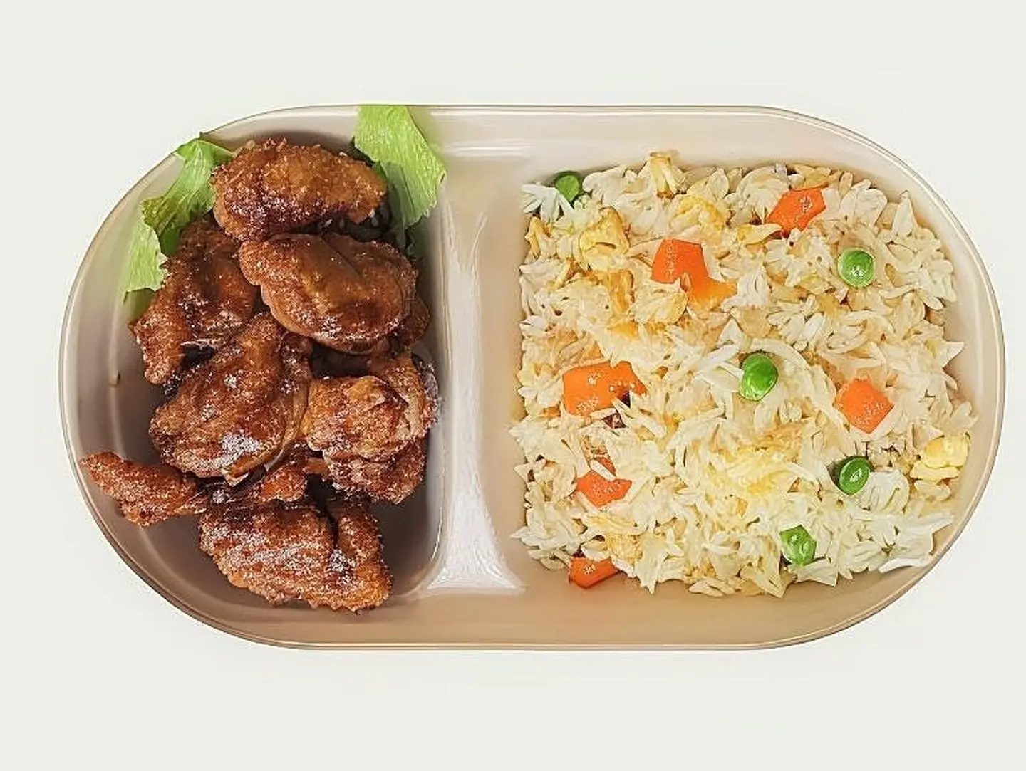 Fried Chicken With Fried Rice