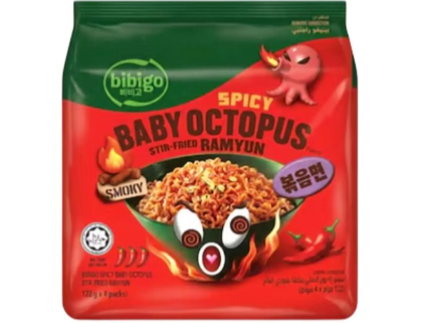 Bibigo Spicy Baby Octopus Stir Fried Ramyun Bundle