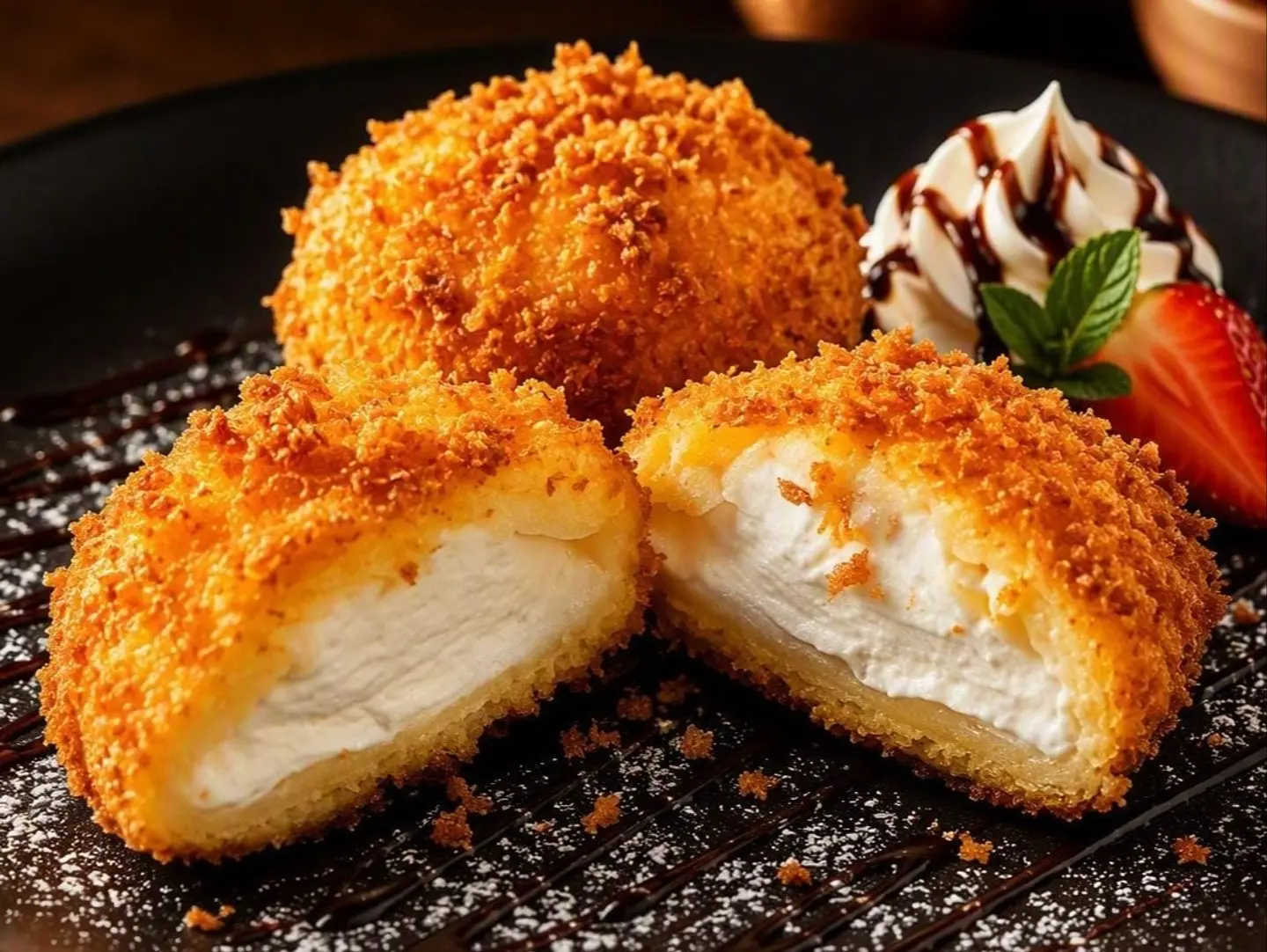 Fried Cream Mochi