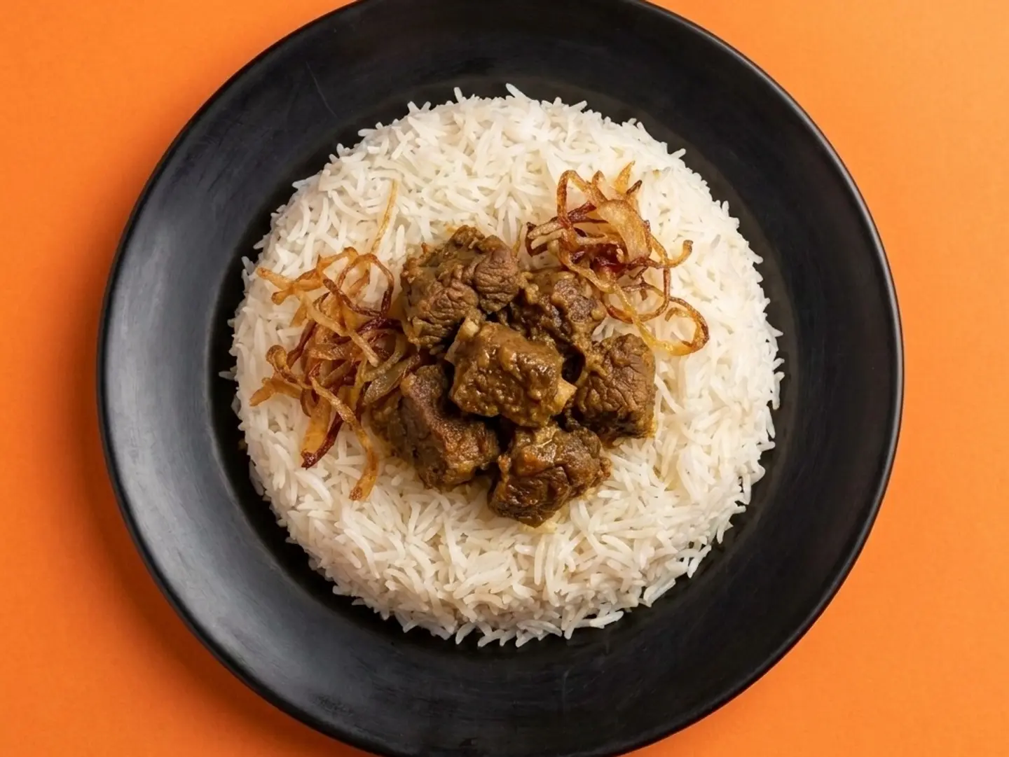لحم برياني وسط