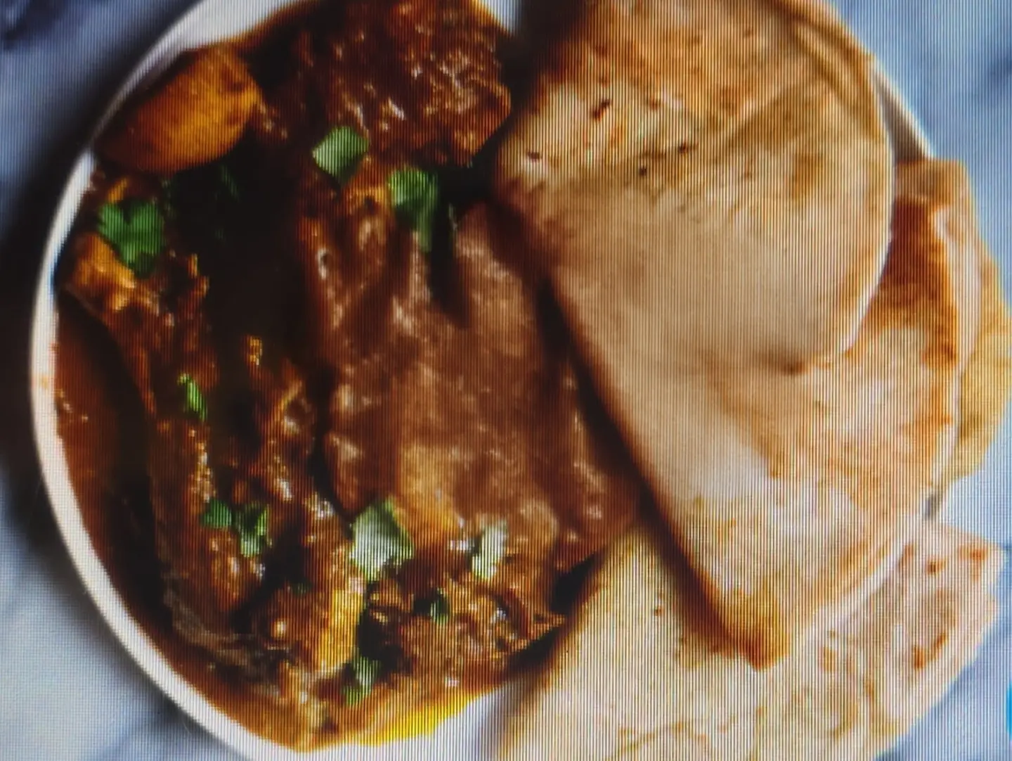 Mutton Curry With Roti