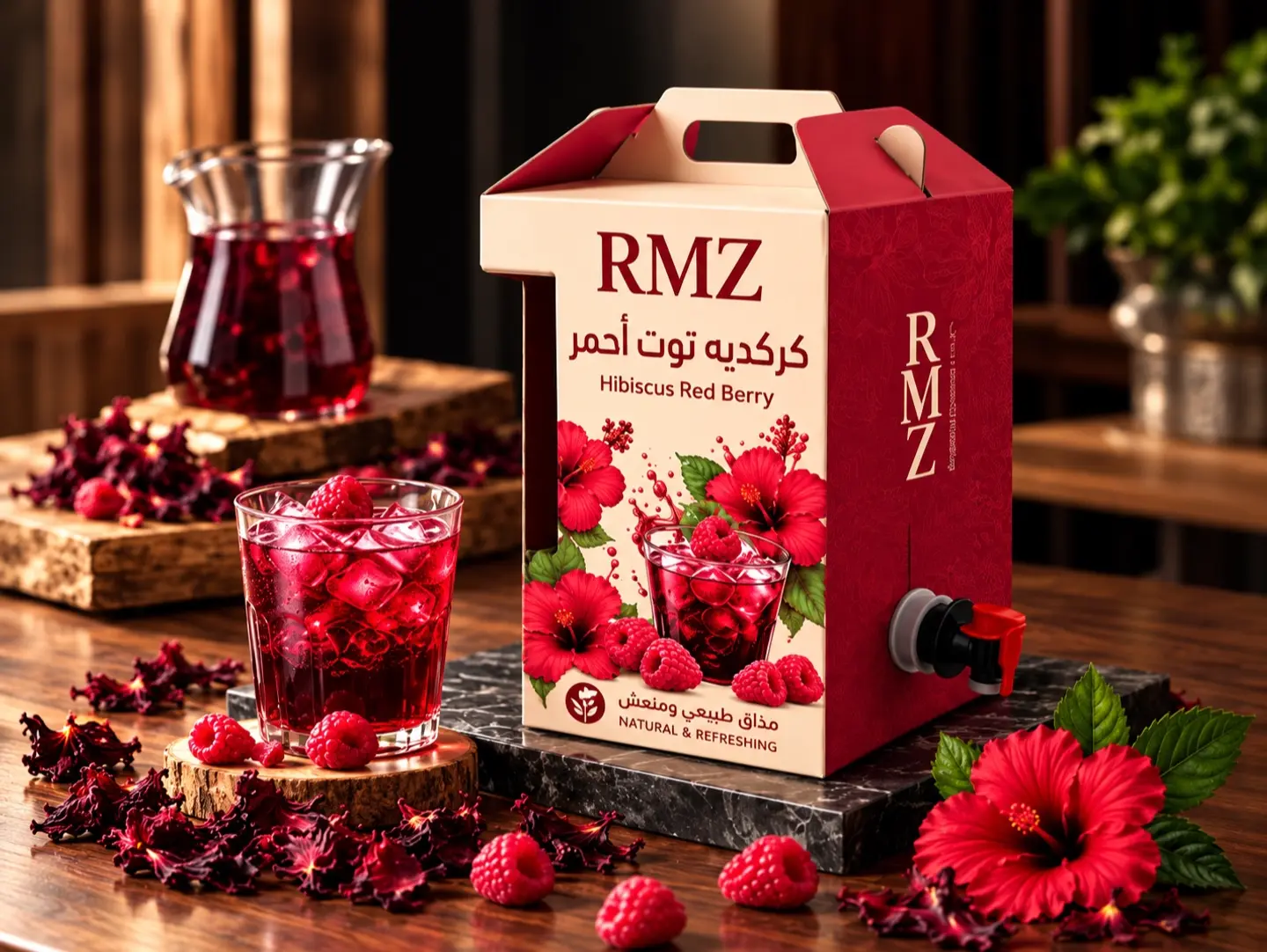 Red Berry Hibiscus Box